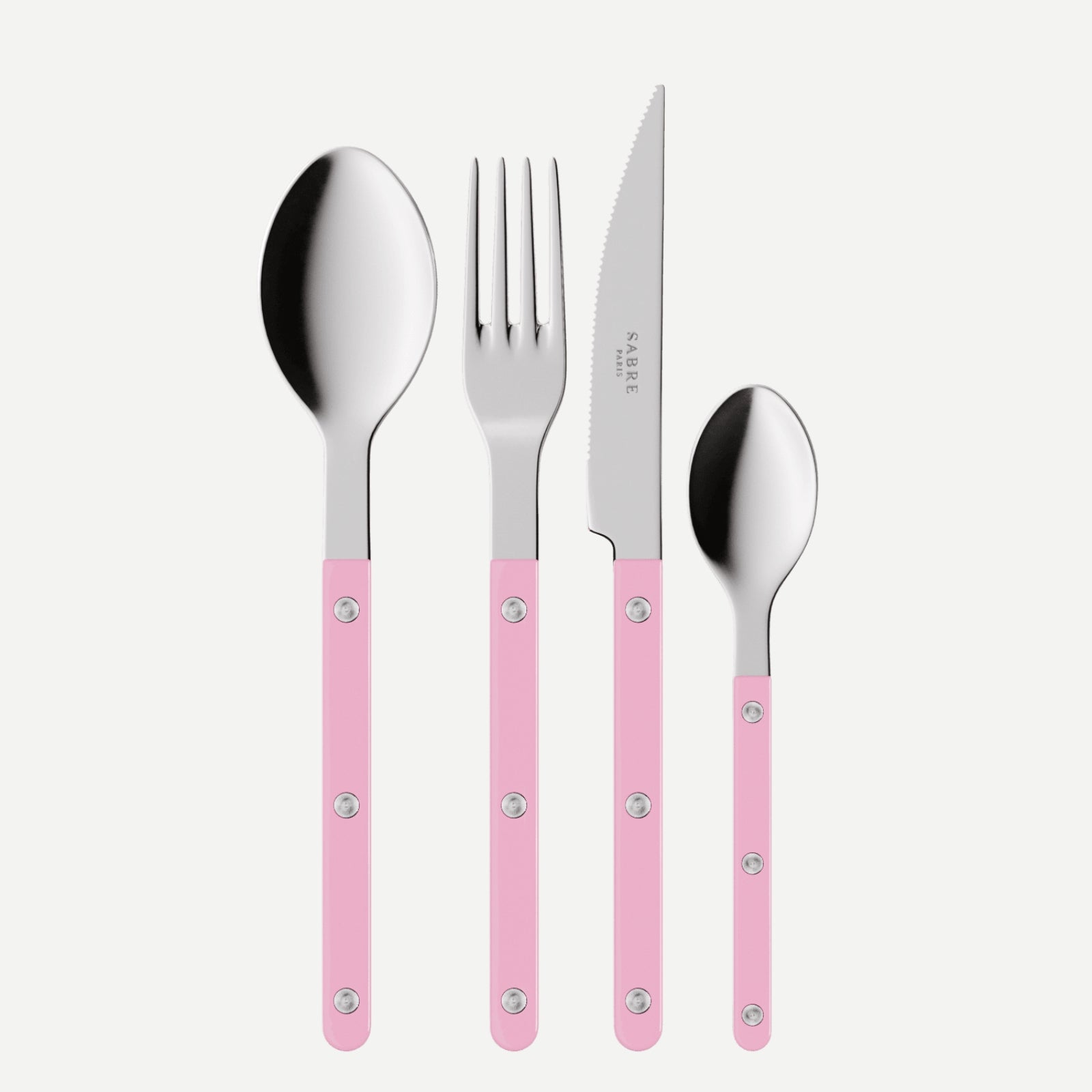 Bistrot Solid, Pink - 48 pieces cutlery set