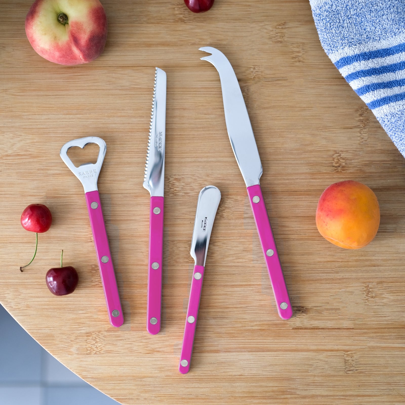 Bistrot Solid, Raspberry - Bistrot aperitif set