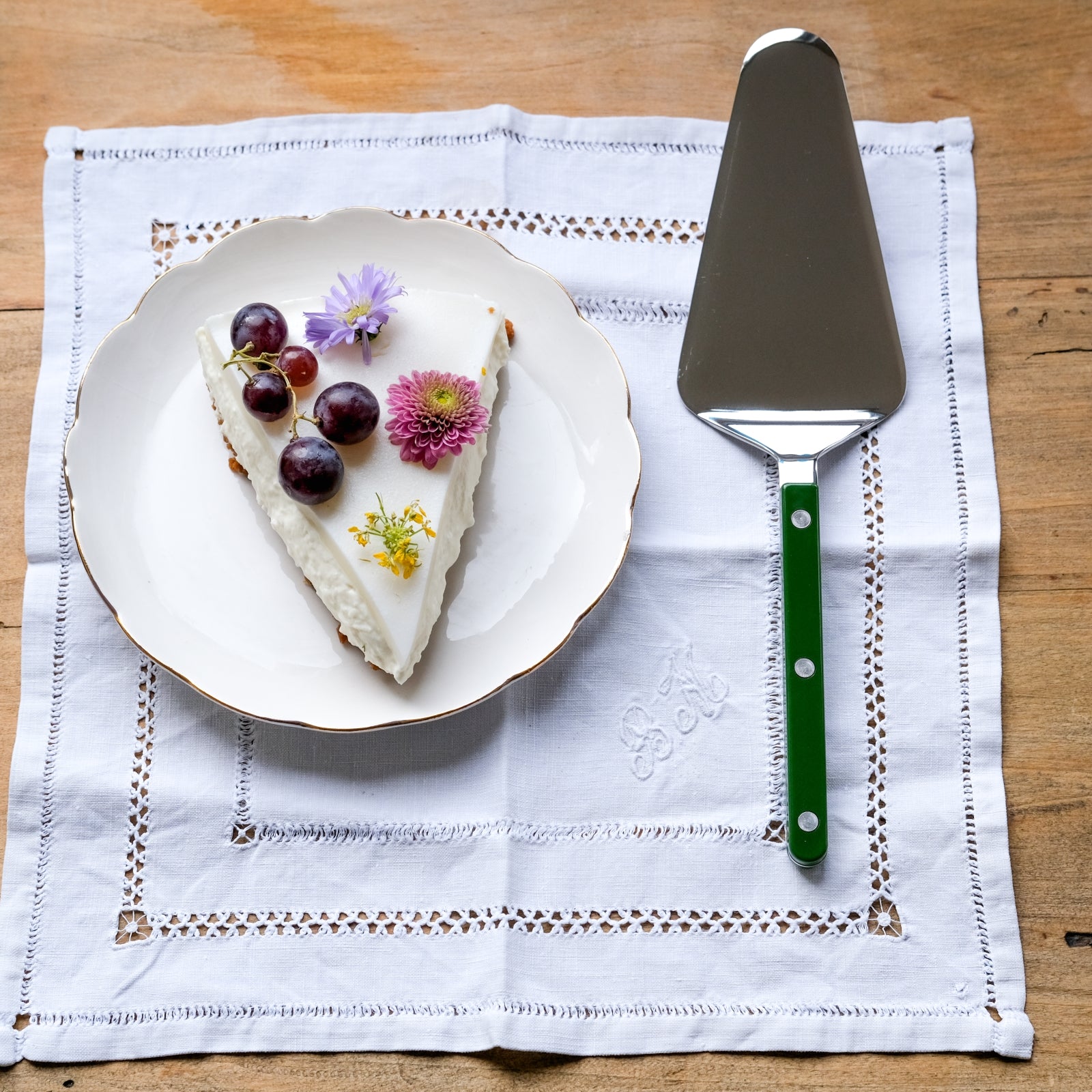 Bistrot Solid, Vert - Boîte de 2 serveurs à tartelettes