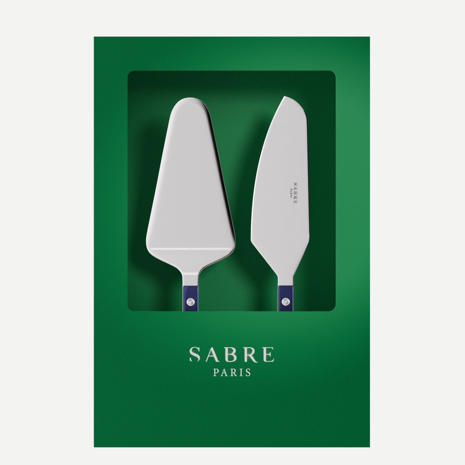 Bistrot Solid, Navy blue - Box of 2 tart servers