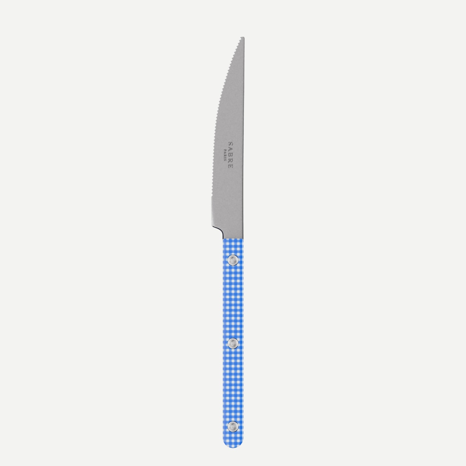Bistrot Vintage Gingham, Blue - Dinner knife
