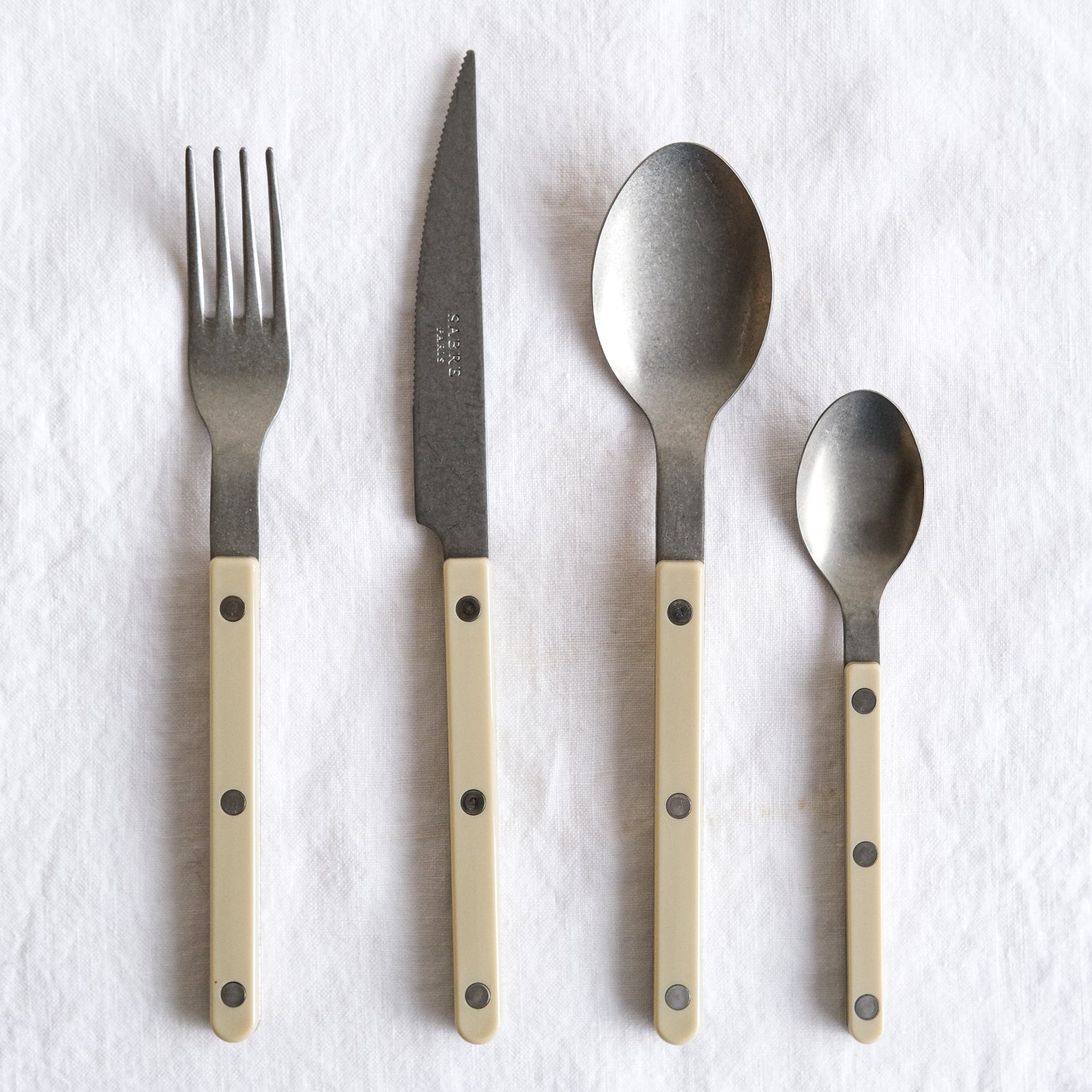 Bistrot Vintage Solid, Light kaki - Soup spoon