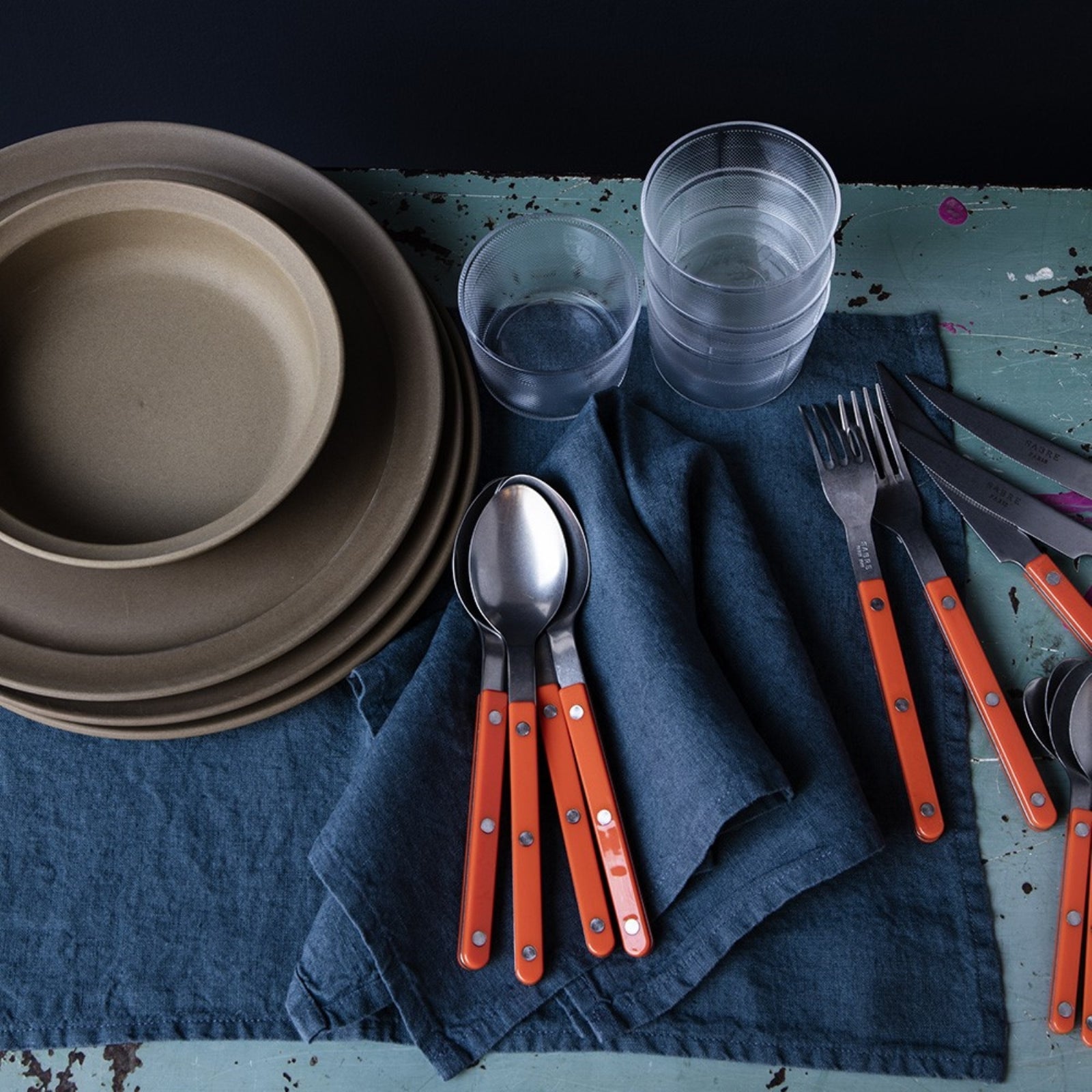 Bistrot Vintage Solid, Orange - Dinner fork