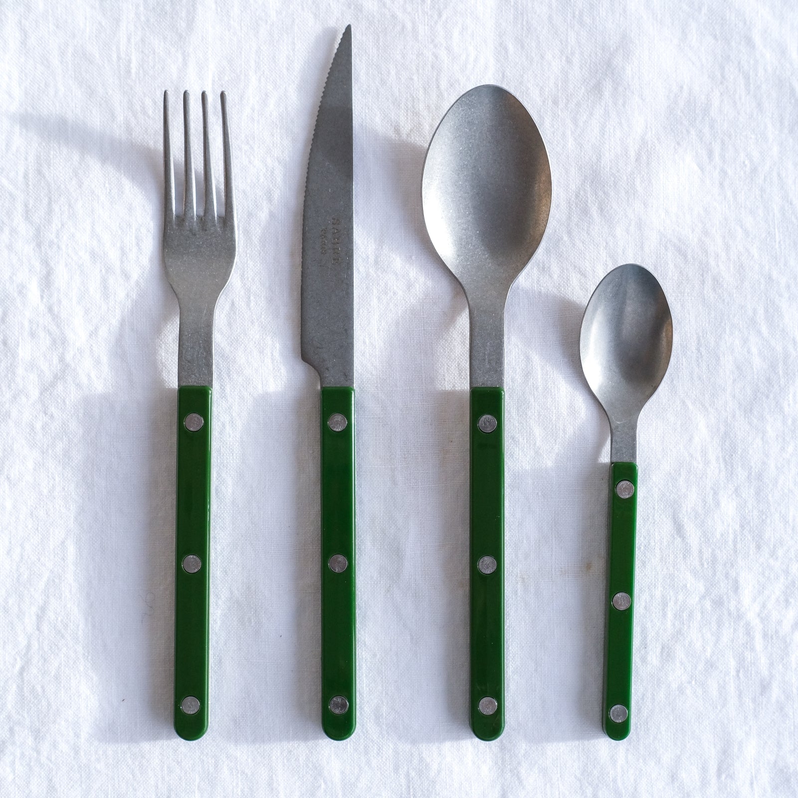 Bistrot Vintage Solid, Green - Dinner knife