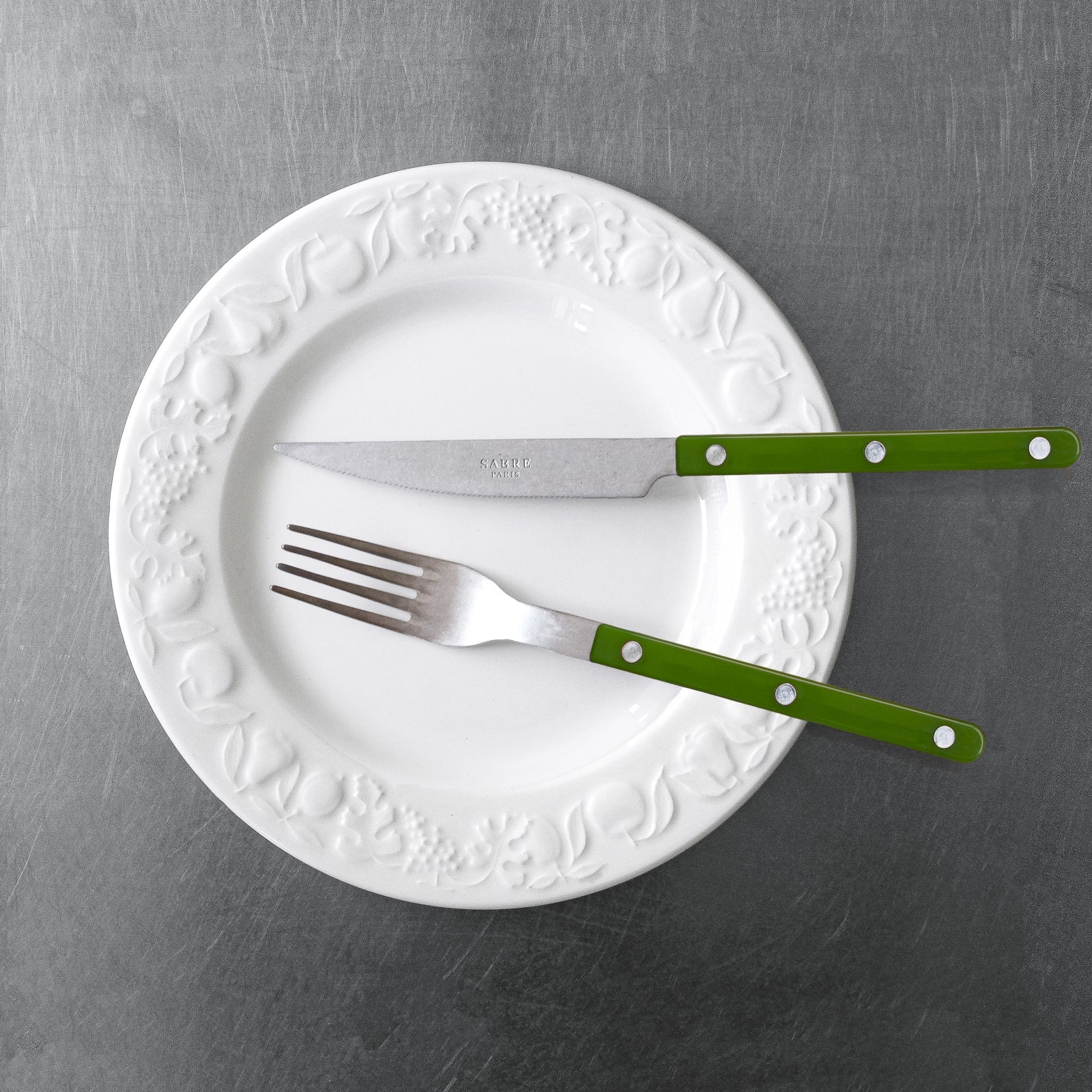 Bistrot Vintage Solid, Green - Dinner knife