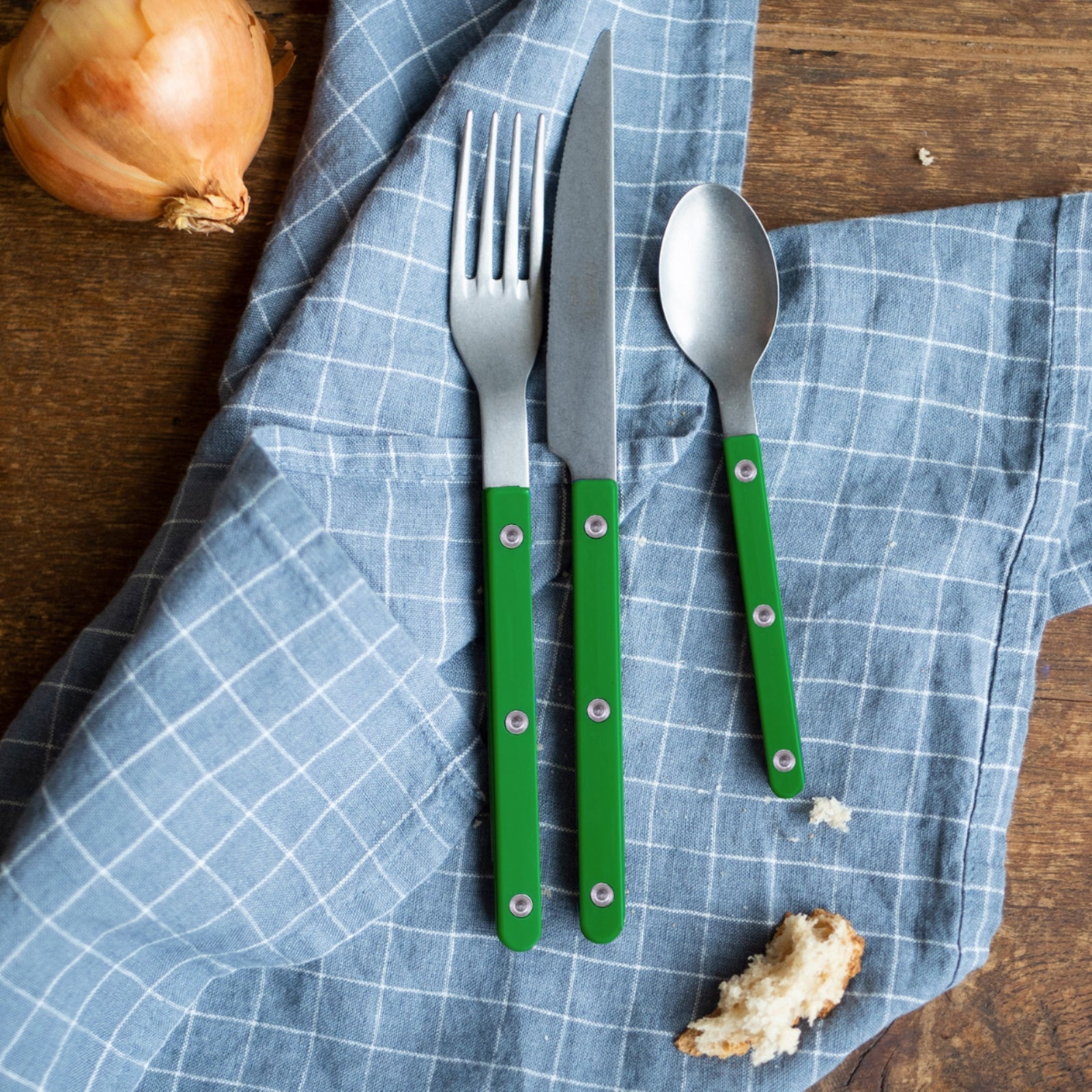 Bistrot Vintage Solid, Garden green - Dinner knife