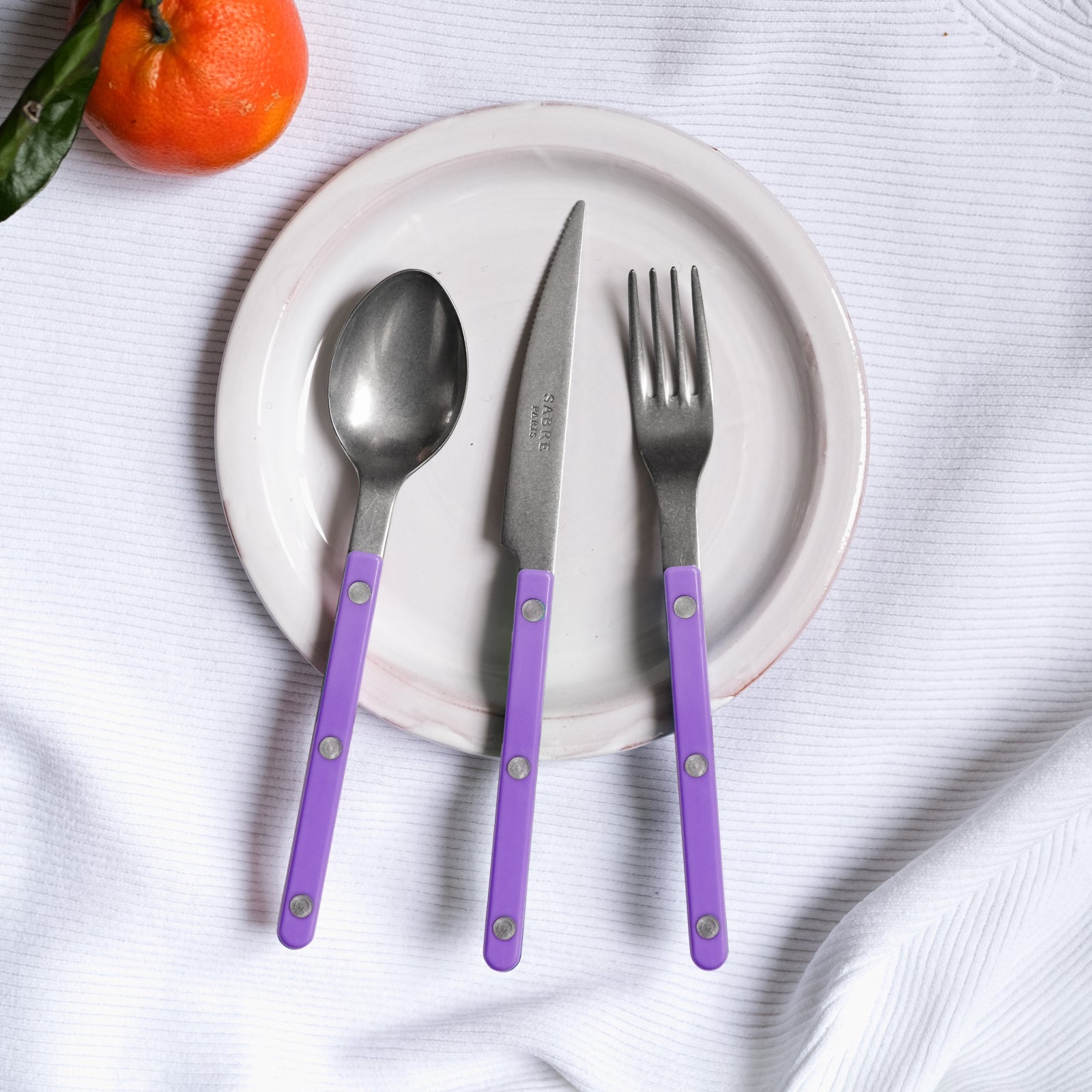 Fourchette à salade Bistrot Vintage Solid, violette