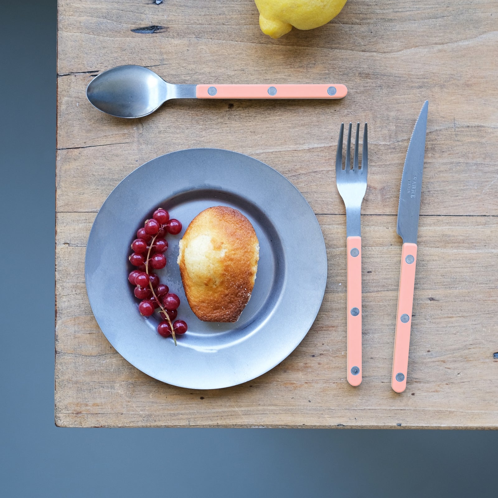 Couteau à dessert Bistrot Vintage Solid, rose nude