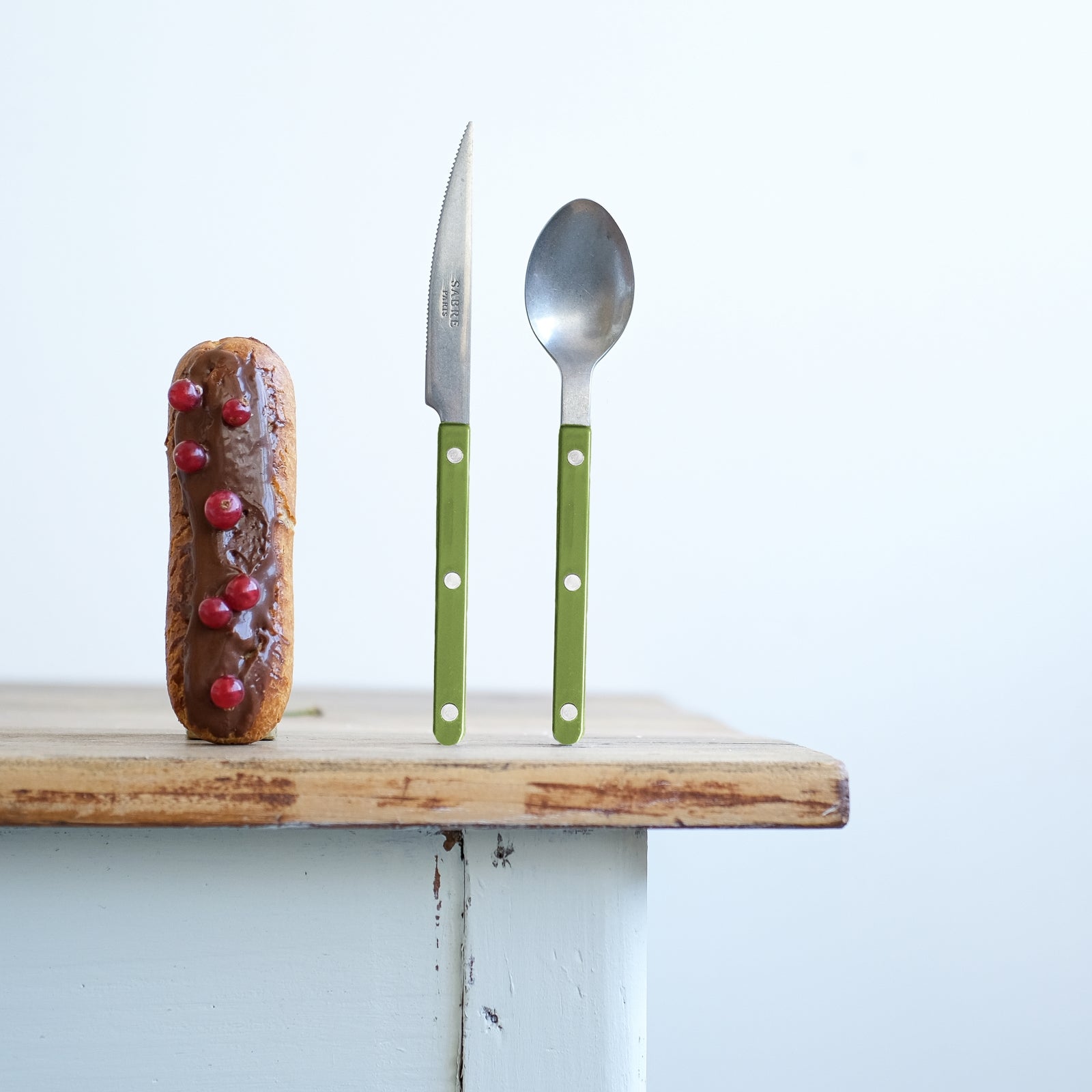 Bistrot Vintage Solid, Green fern - Dessert knife