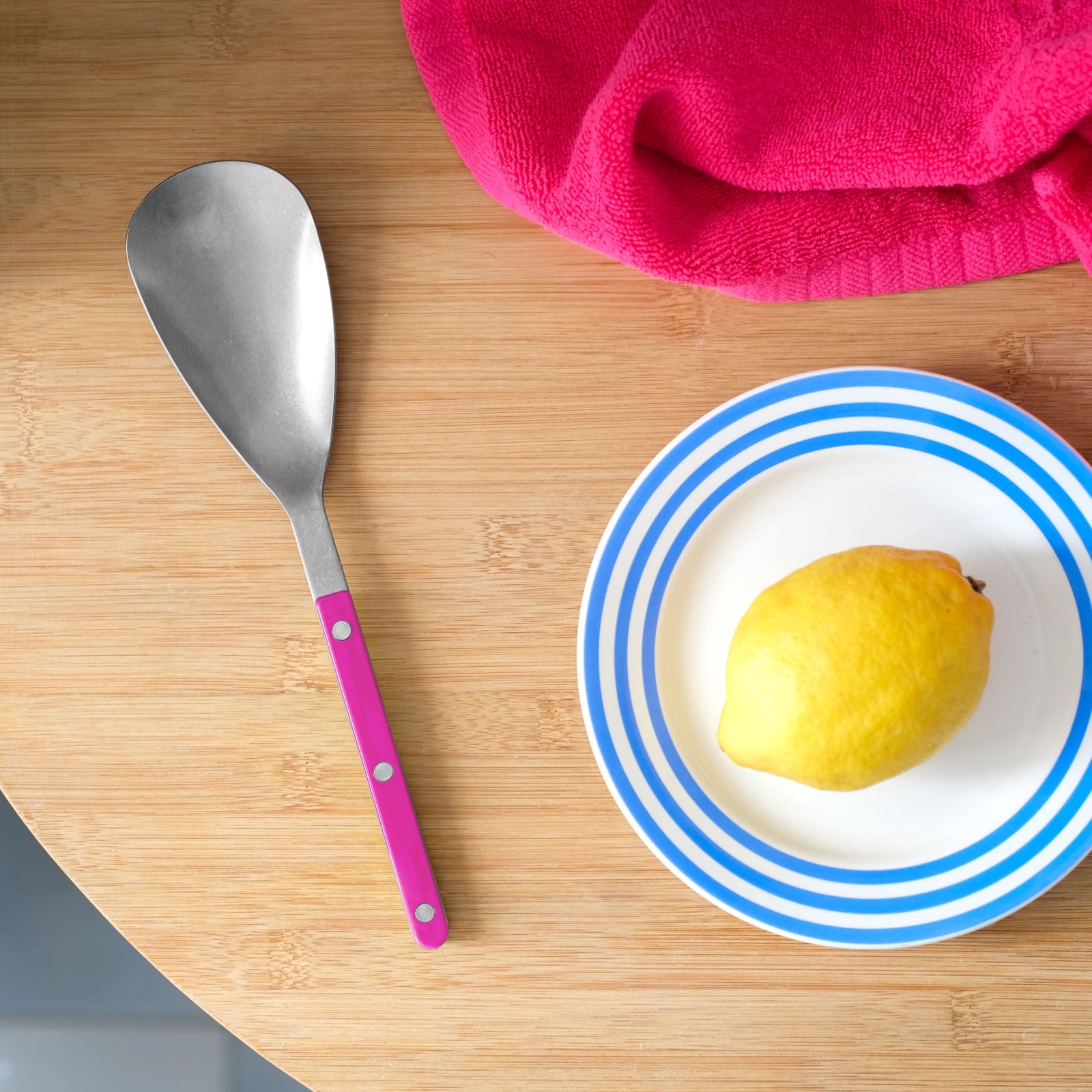 Cuillère à riz Bistrot Vintage Solid, framboise