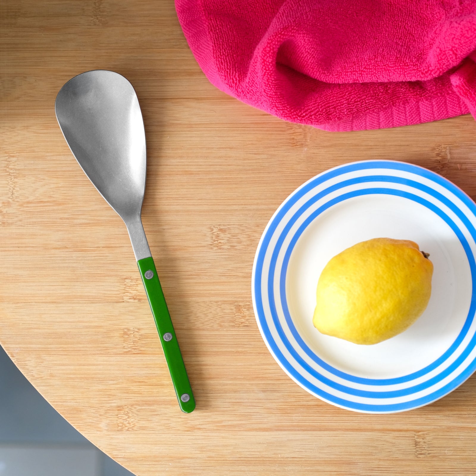 Cuillère à riz Bistrot Vintage Solid, vert jardin