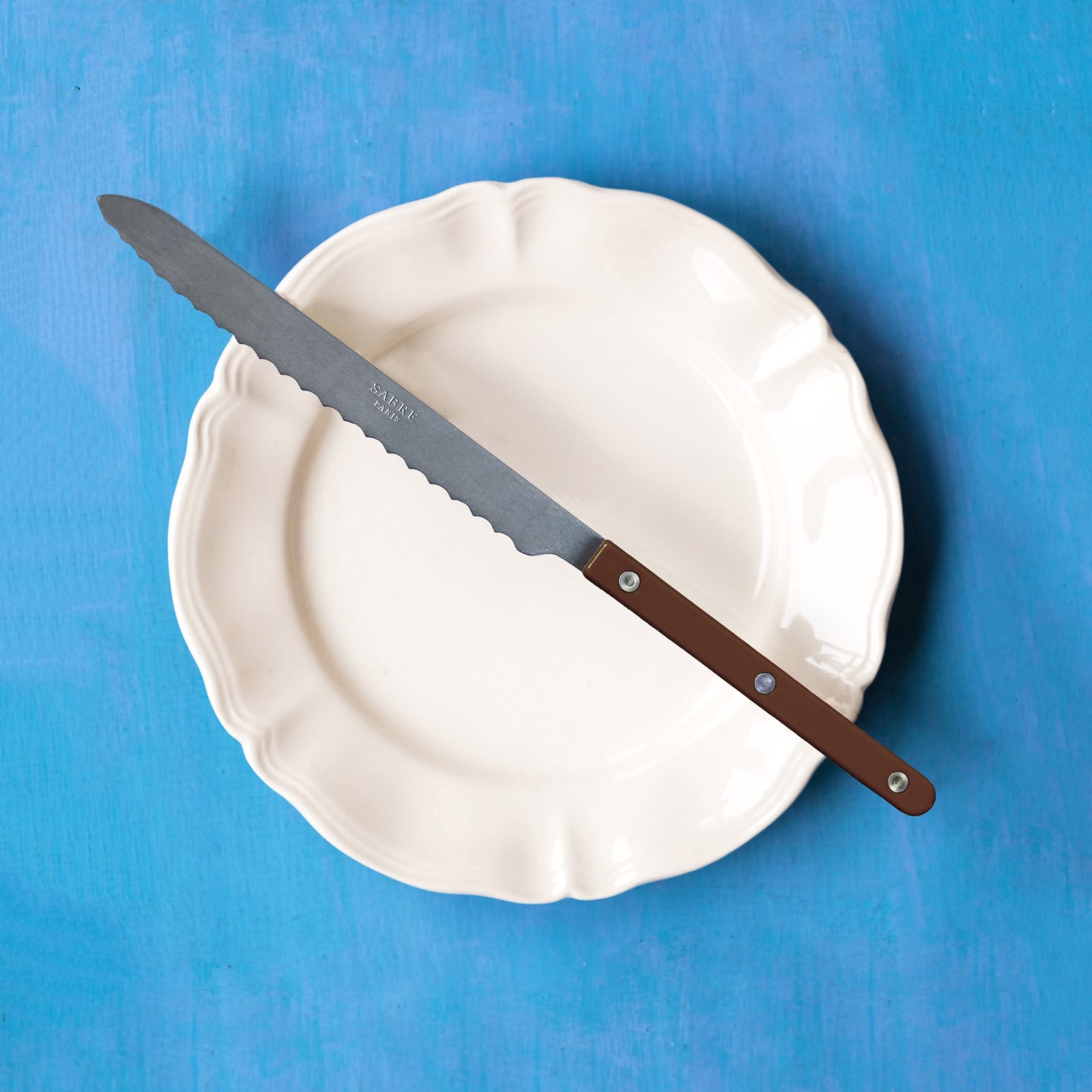 Bistrot Vintage Solid, Chocolate - Bread knife