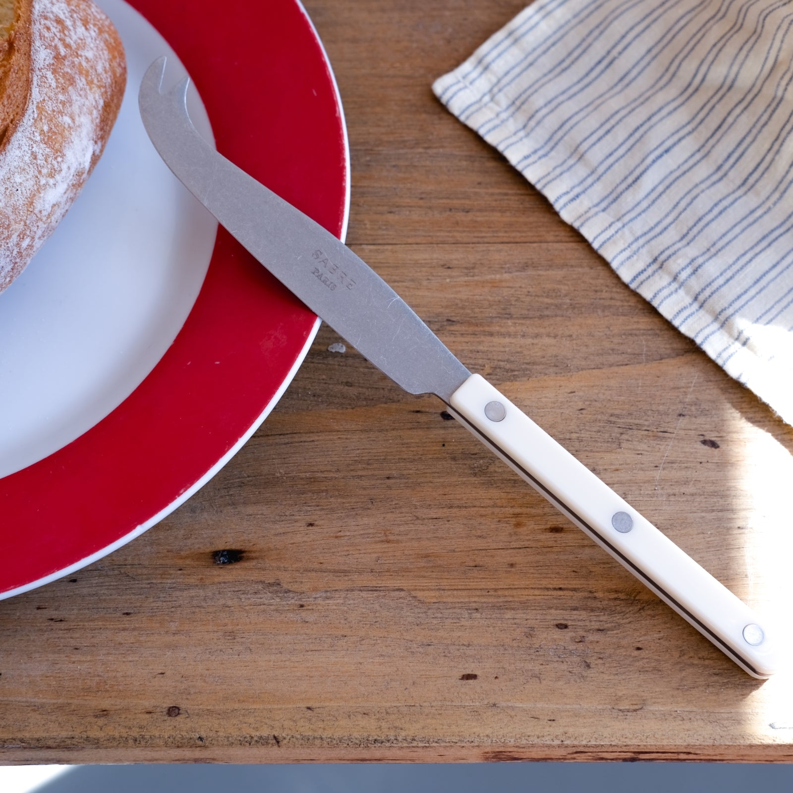 Bistrot Vintage Solid, White - Cheese knife large