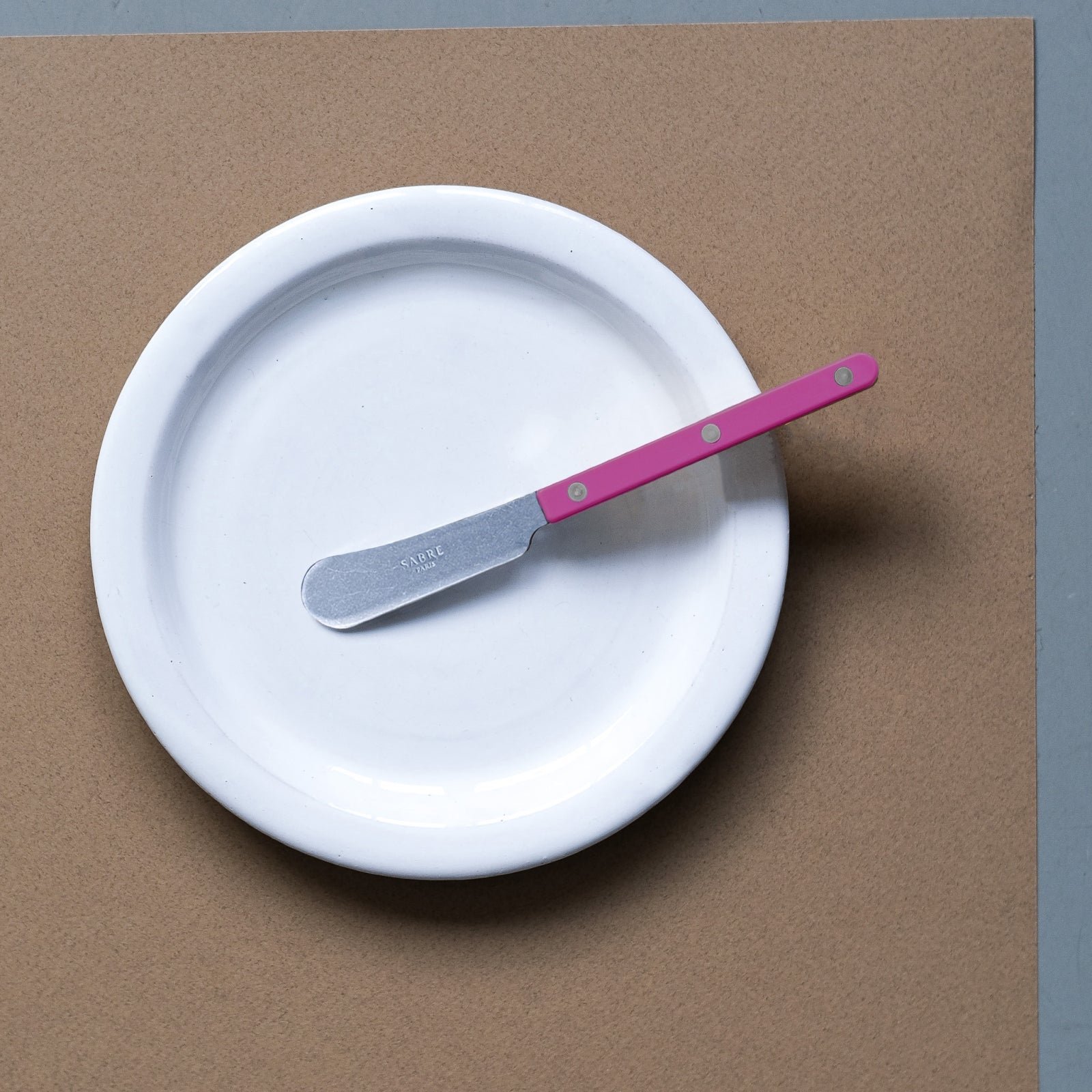 Bistrot Vintage Solid, Raspberry - Butter spreader