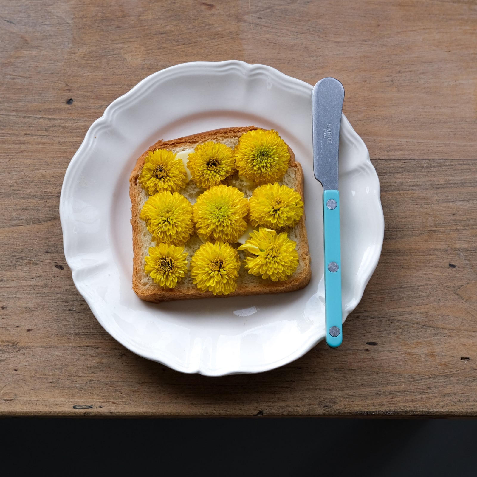 Bistrot Vintage Solid, vert pastel - Tartine à beurre