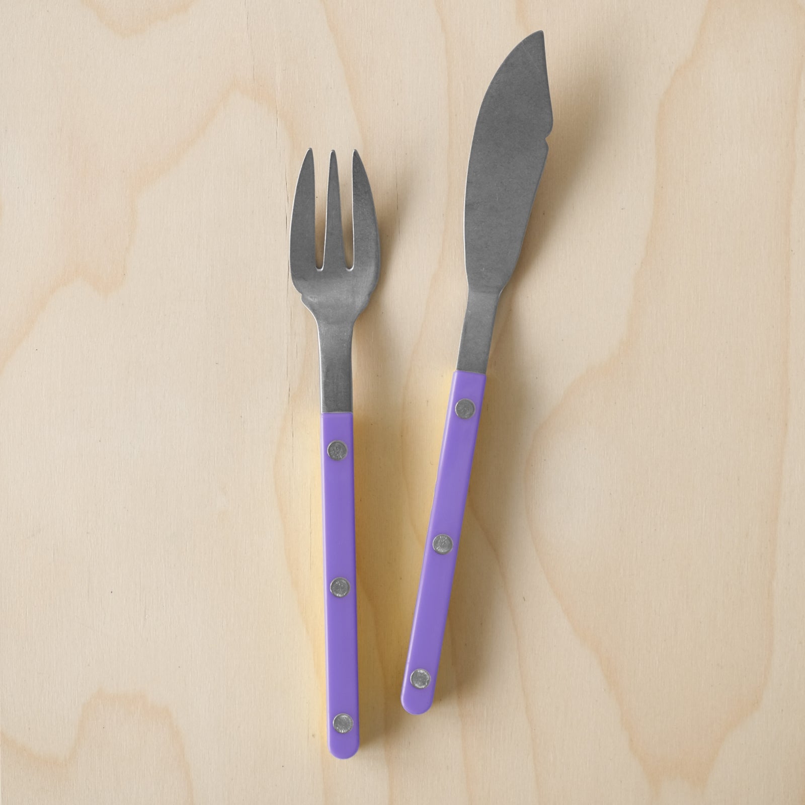 Bistrot Vintage Solid, Purple - Fish set