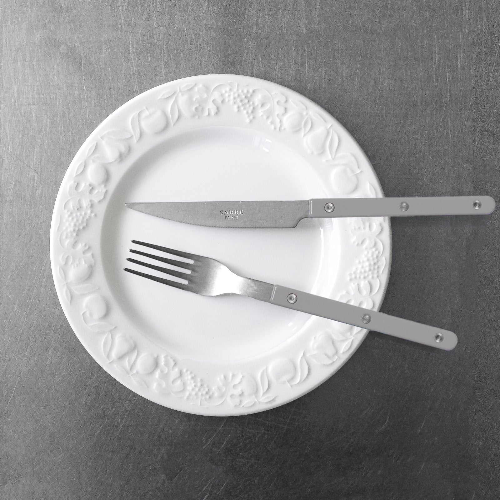 Bistrot Vintage Solid, Grey - 20 pieces cutlery set