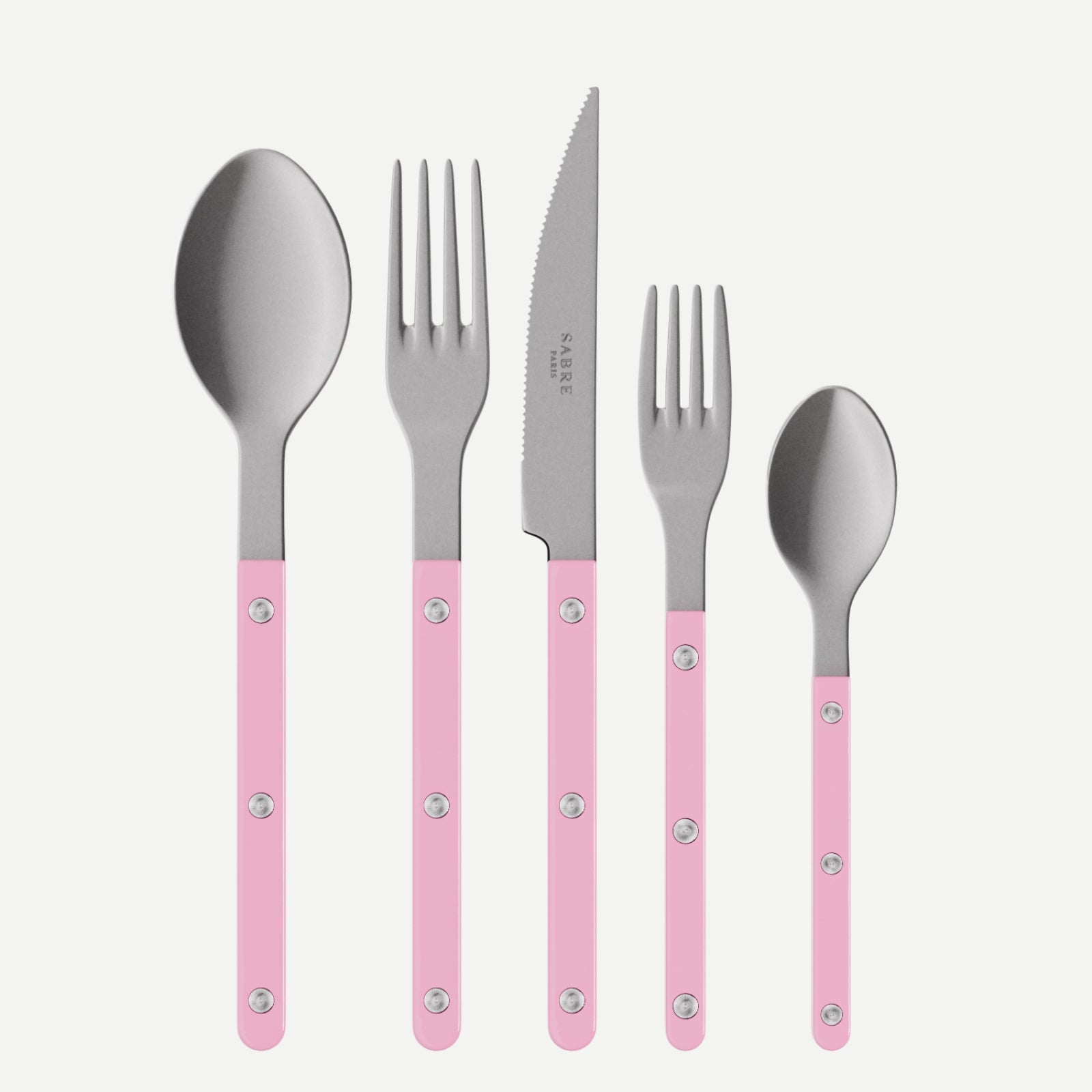 Bistrot Vintage Solid, Pink - 20 pieces cutlery set
