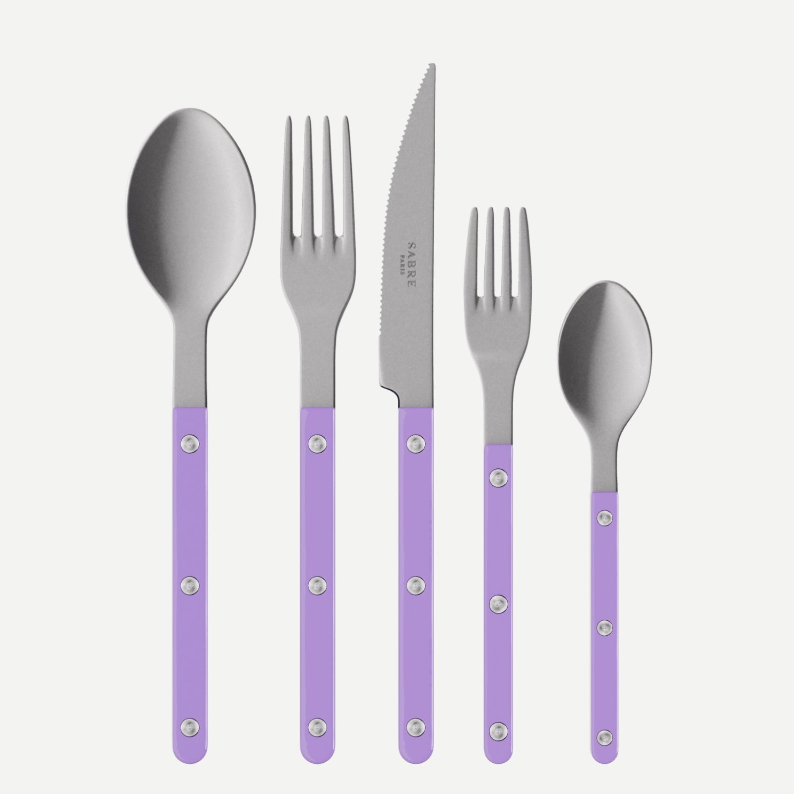 Bistrot Vintage Solid, Purple - 20 pieces cutlery set