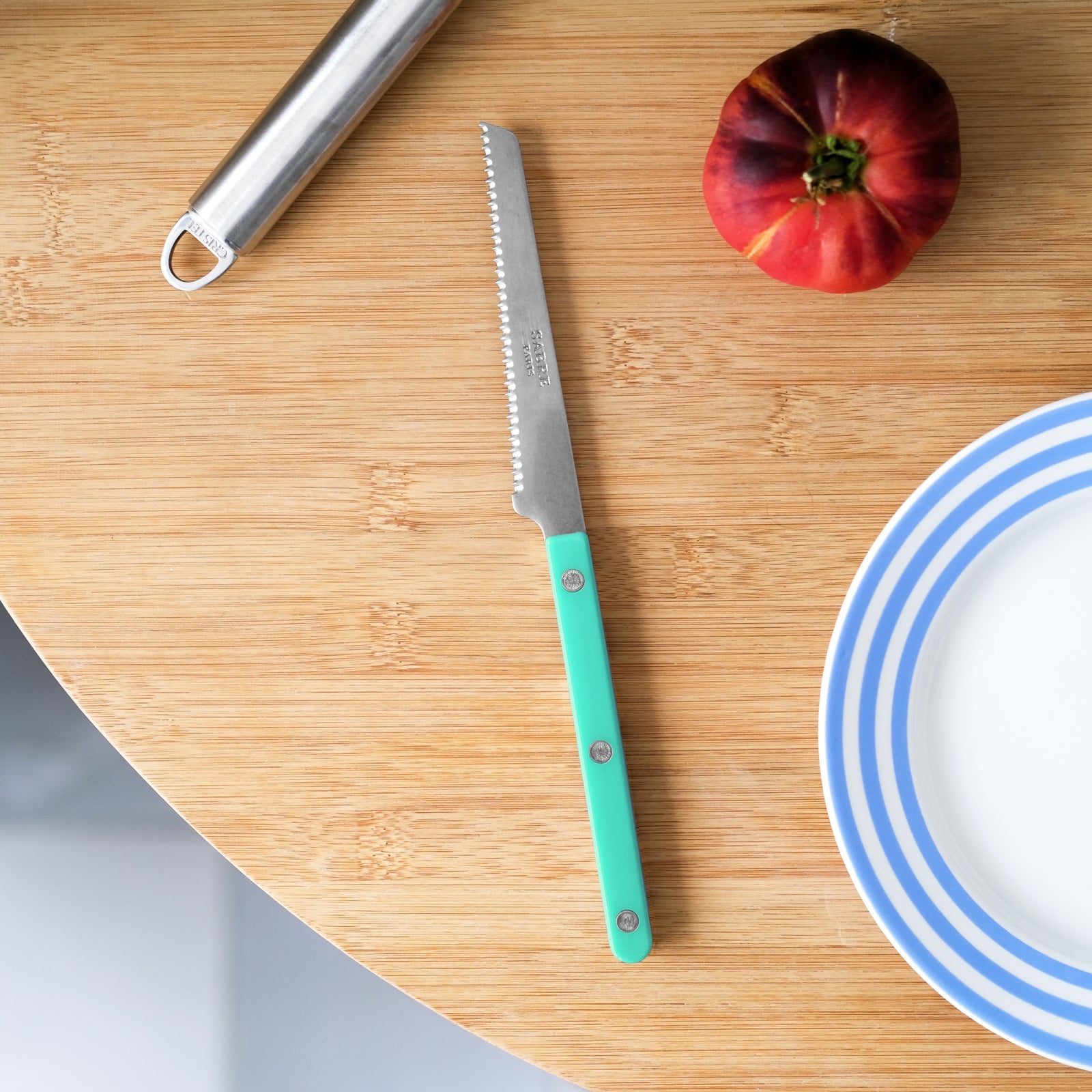 Bistrot Vintage Solid, Pastel green - Tomato knife