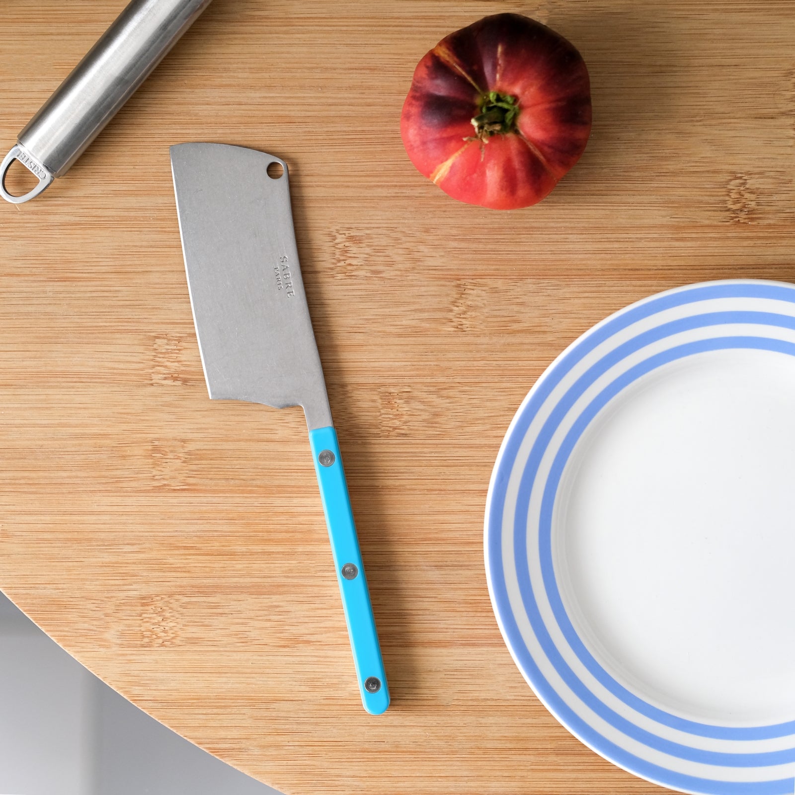 Bistrot Vintage Solid, Turquoise - Cheese cleaver