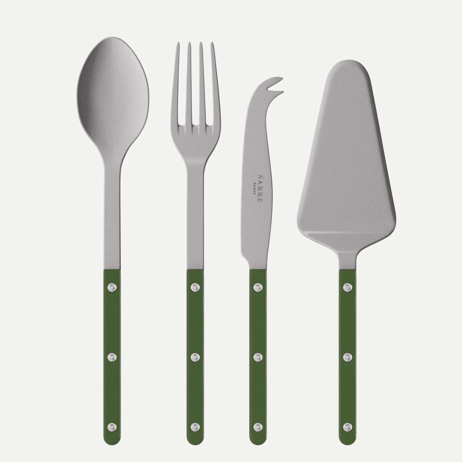 Bistrot Vintage Solid, Green - Set of 4 Bistrot must-have serving pieces