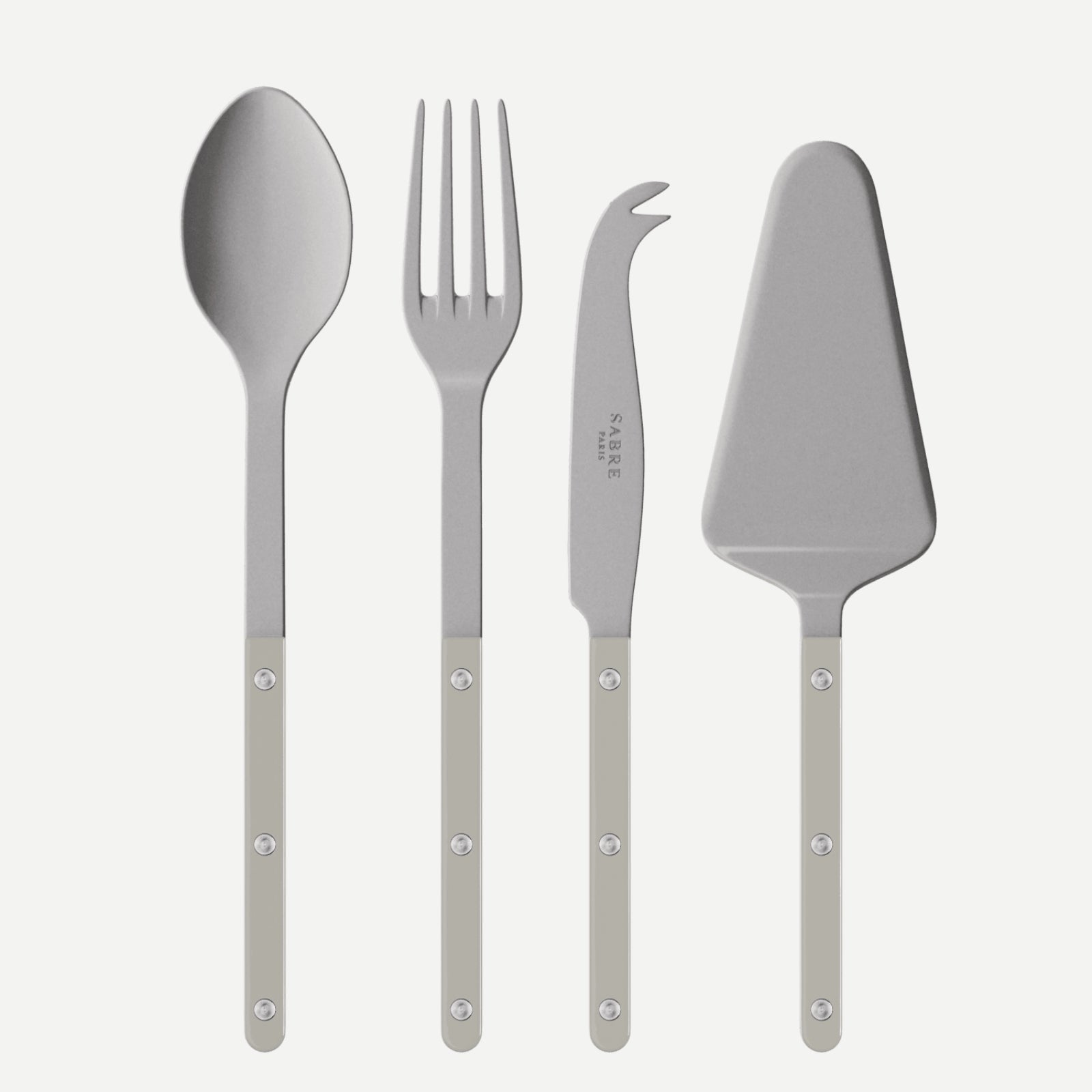 Bistrot Vintage Solid, Grey - Set of 4 Bistrot must-have serving pieces