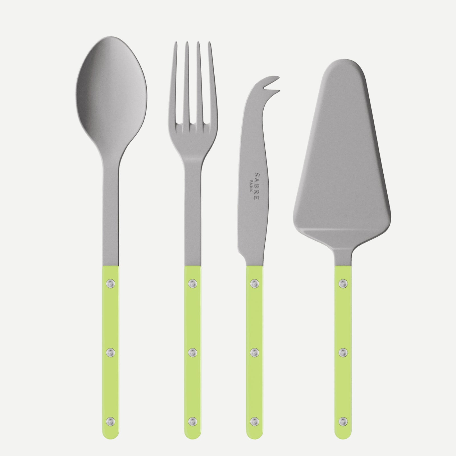 Bistrot Vintage Solid, Lime - Set of 4 Bistrot must-have serving pieces