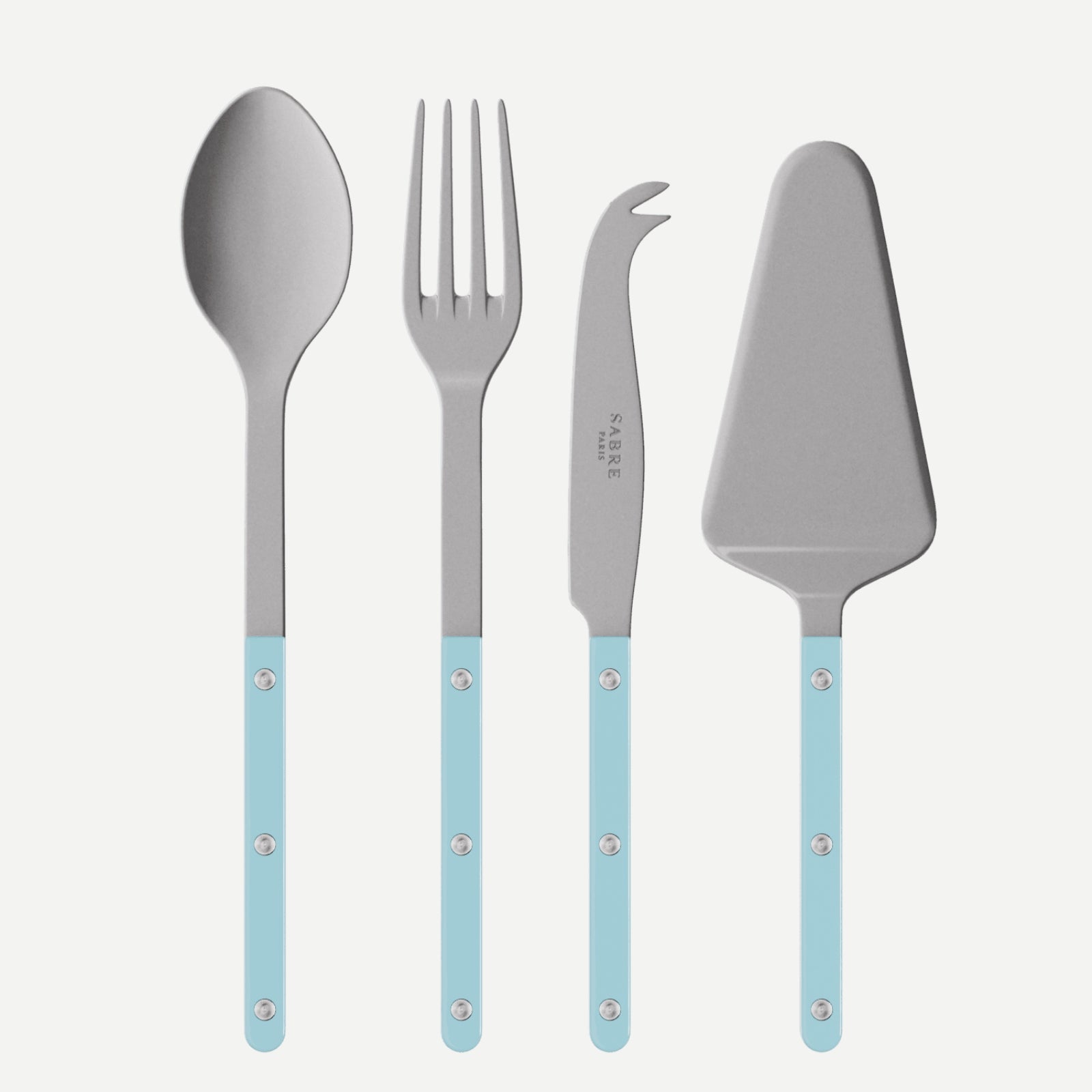 Bistrot Vintage Solid, Pastel blue - Set of 4 Bistrot must-have serving pieces