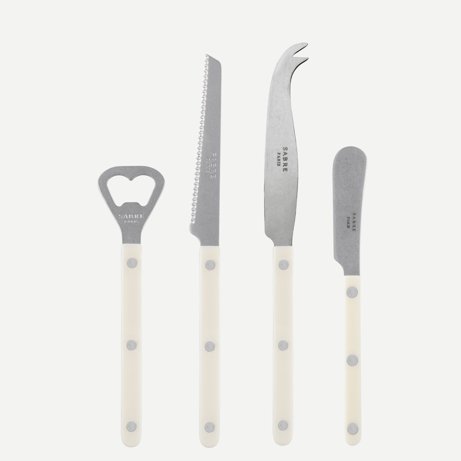 Bistrot Vintage Solid, Ivory - Bistrot aperitif set