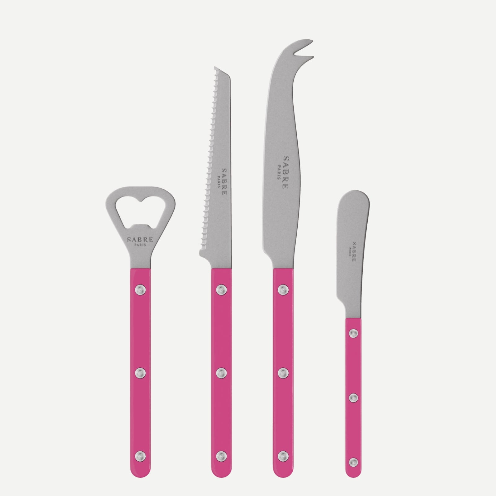 Bistrot Vintage Solid, Framboise - Coffret apéritif Bistrot