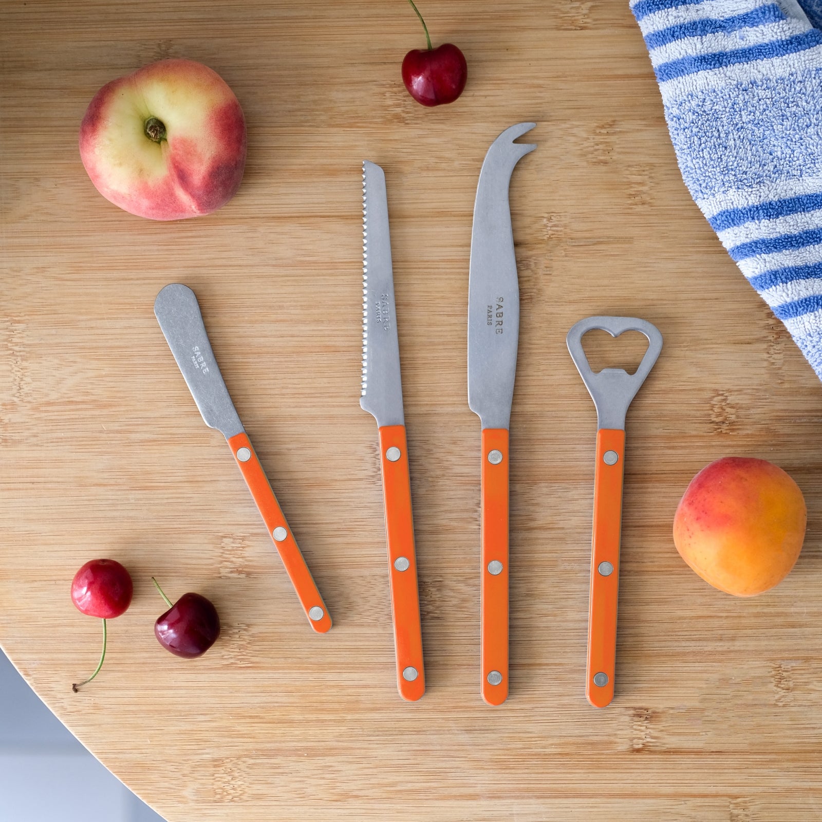 Bistrot Vintage Solid, Orange - Bistrot aperitif set