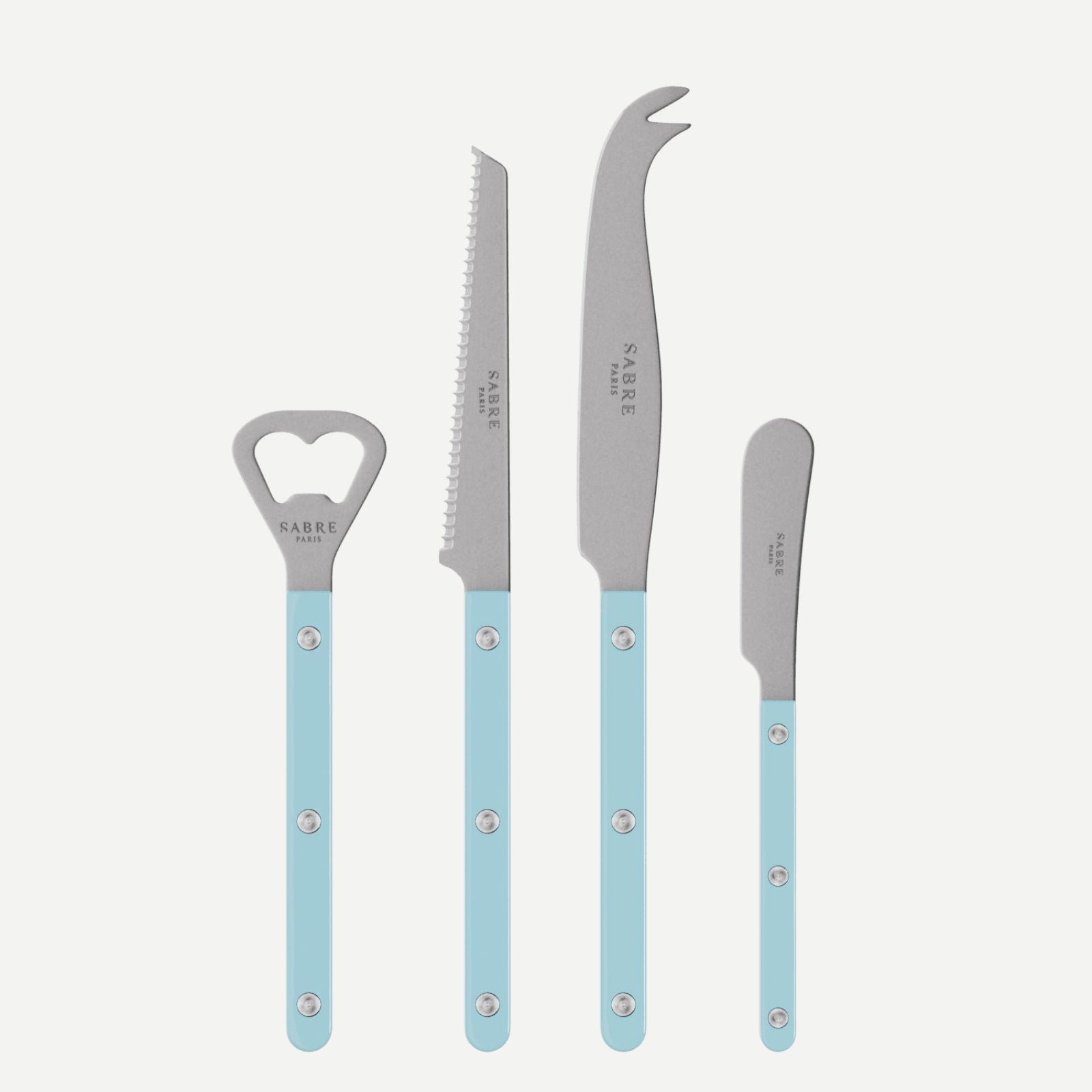 Bistrot Vintage Solid, Pastel blue - Bistrot aperitif set