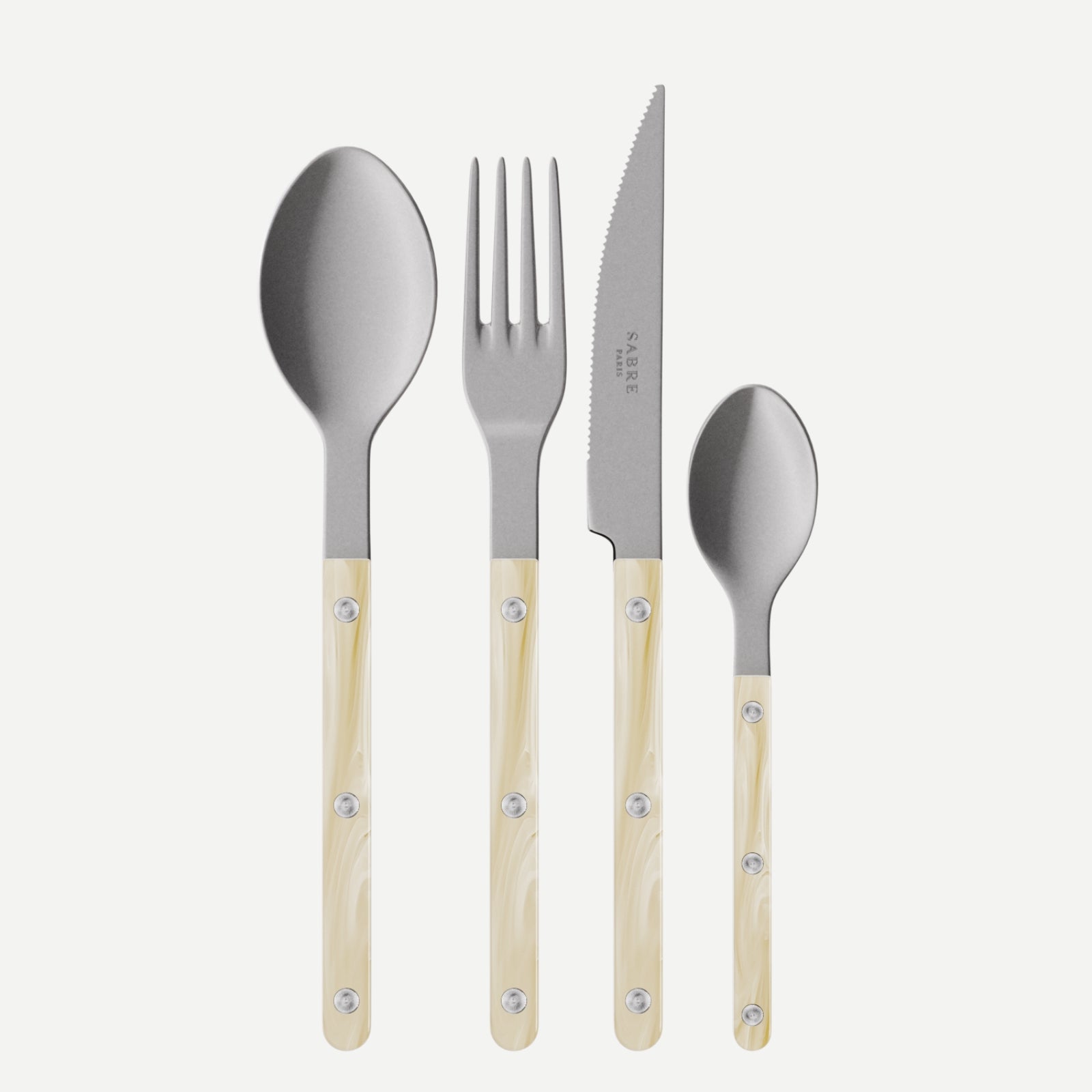 Bistrot Vintage Horn, Faux Horn - 4 pieces cutlery set