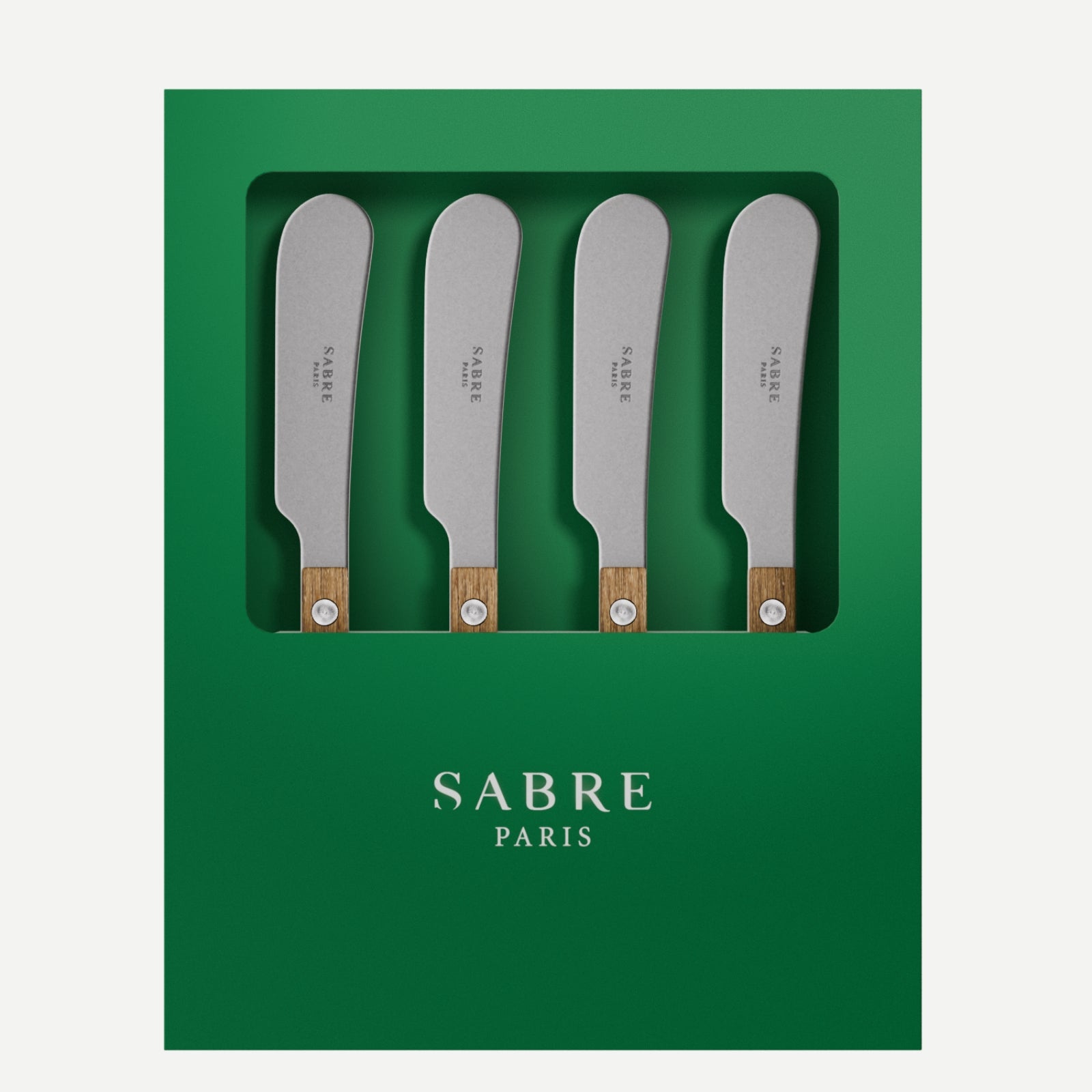 Bistrot Vintage Teak, Teak - Box of 4 butter spreaders