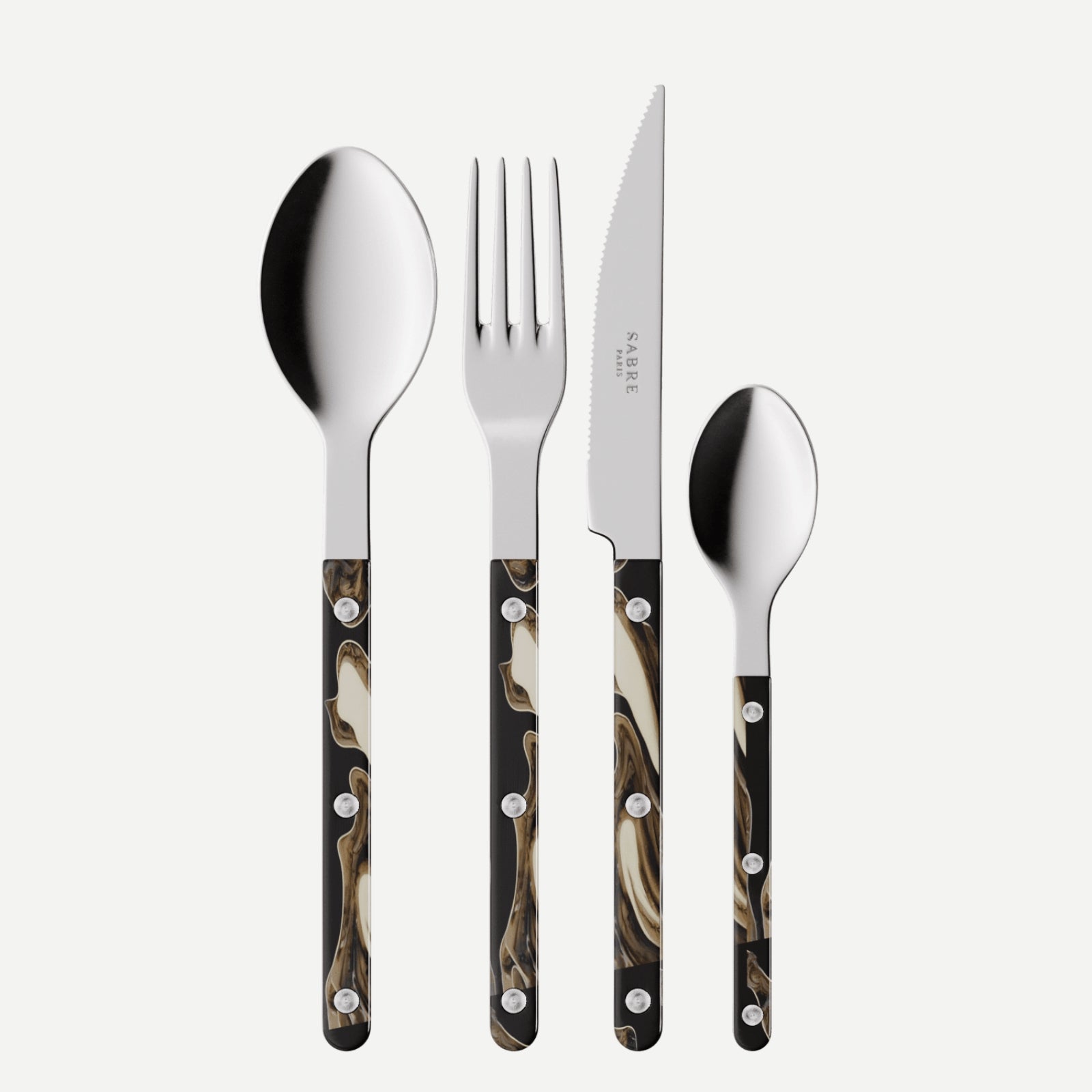 Bistrot Dune, Dune Black - 48 pieces cutlery set