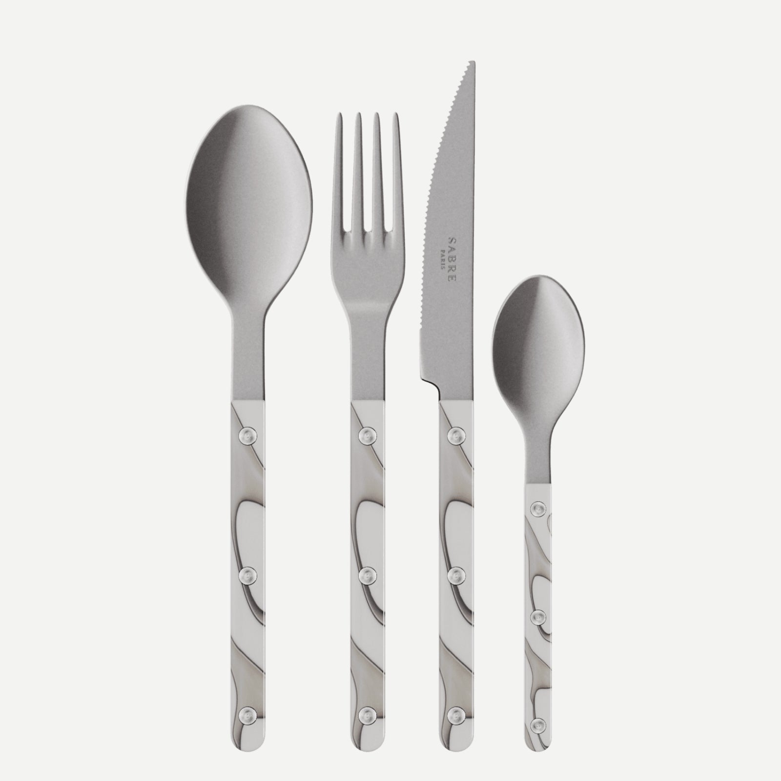 Bistrot Vintage Dune, Dune Ivory - Service de couverts 4 pièces