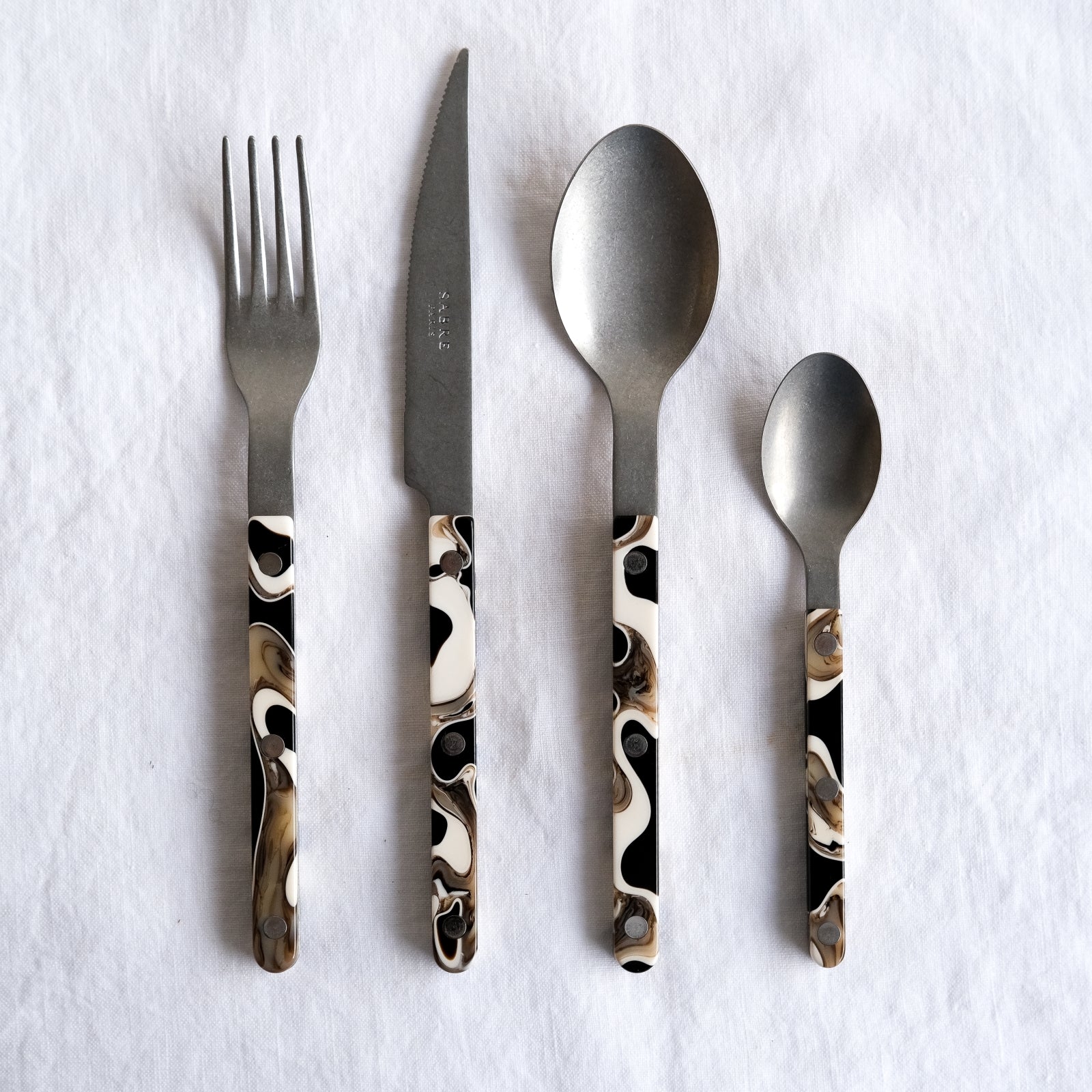 Bistrot Vintage Dune, Dune Black - 4 pieces cutlery set