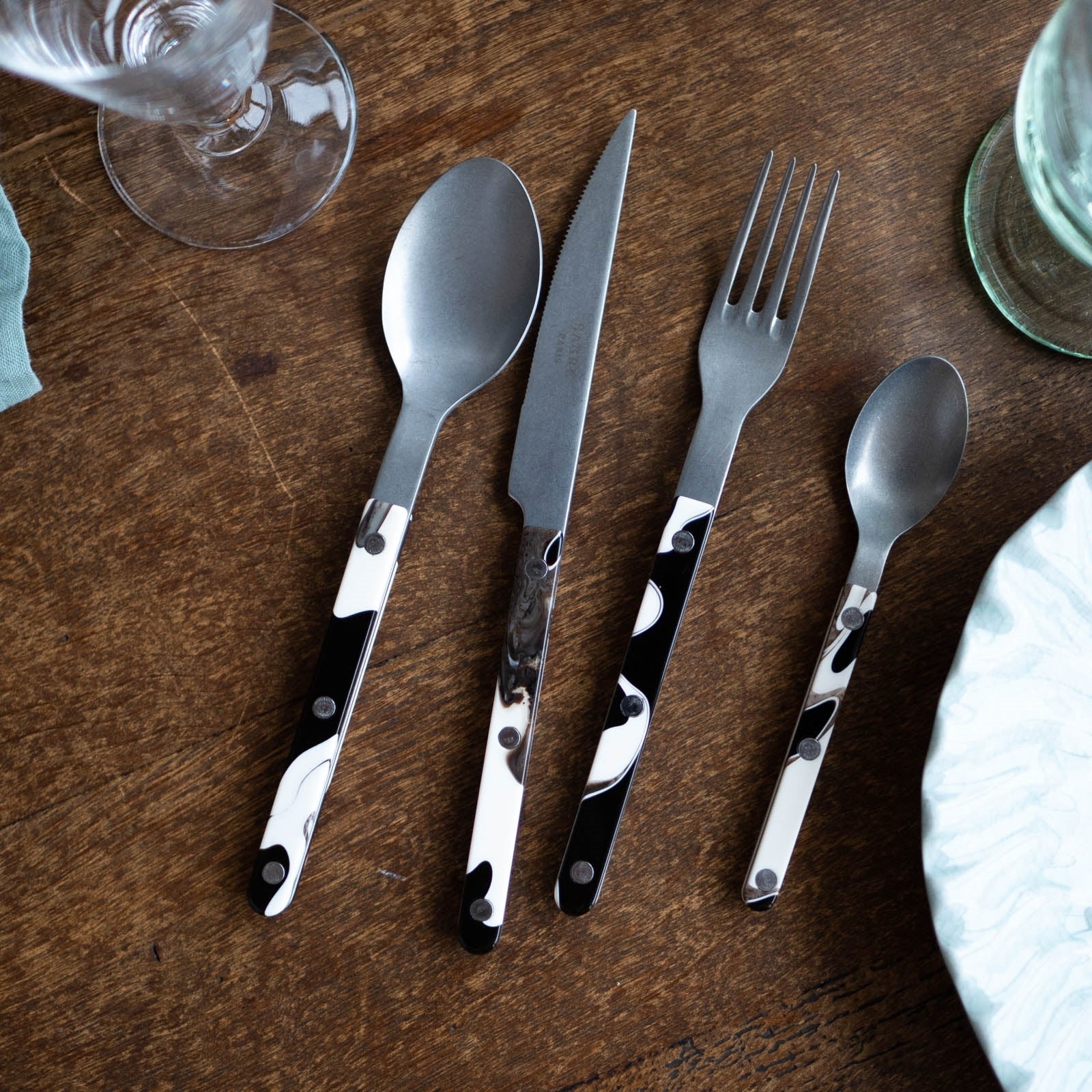 Bistrot Vintage Dune, Dune Black - 20 pieces cutlery set