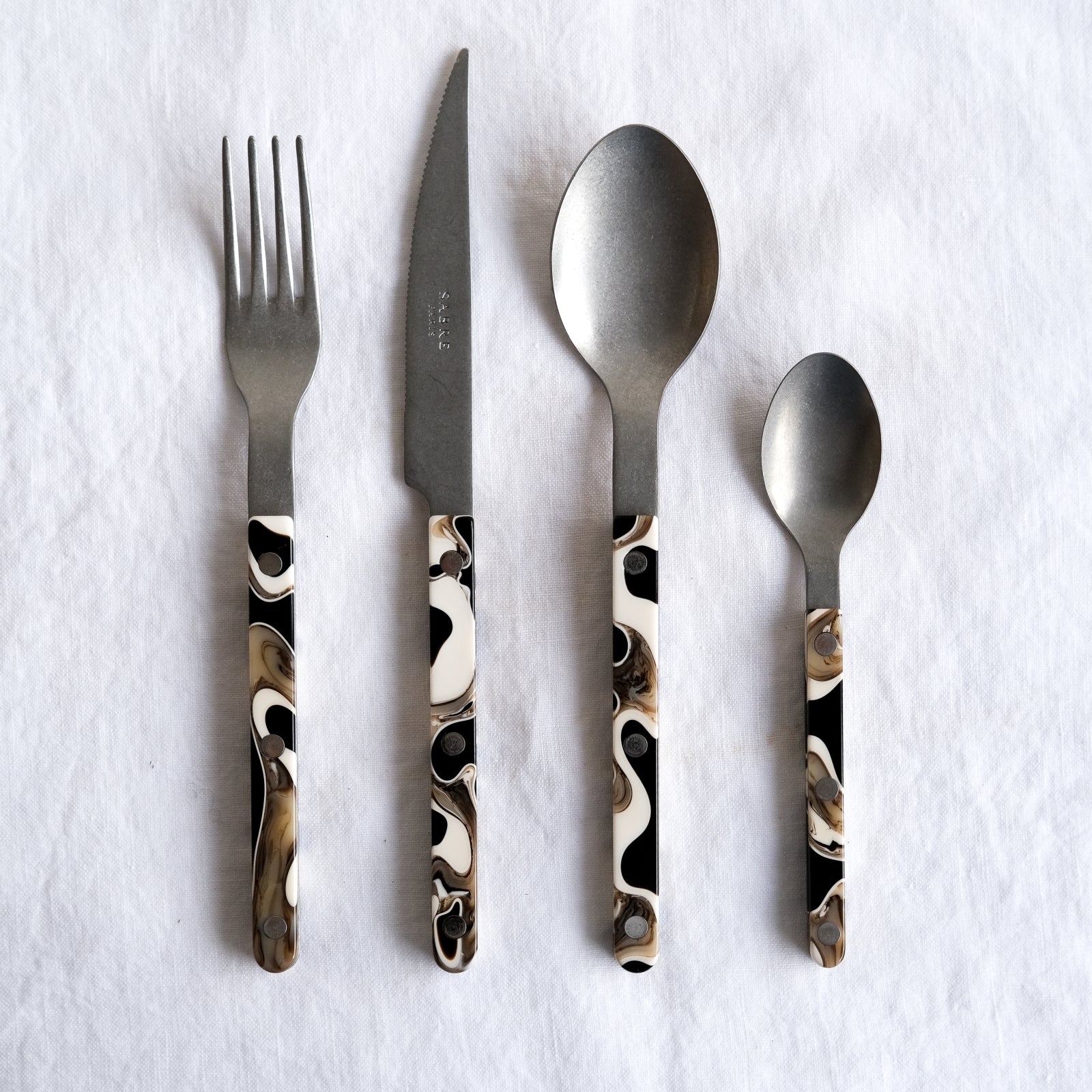 Bistrot Vintage Dune, Dune Black - 20 pieces cutlery set