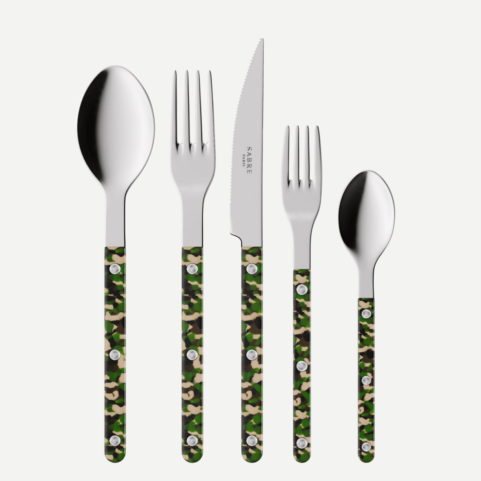 Bistrot Camouflage, Camouflage - 20 pieces cutlery set