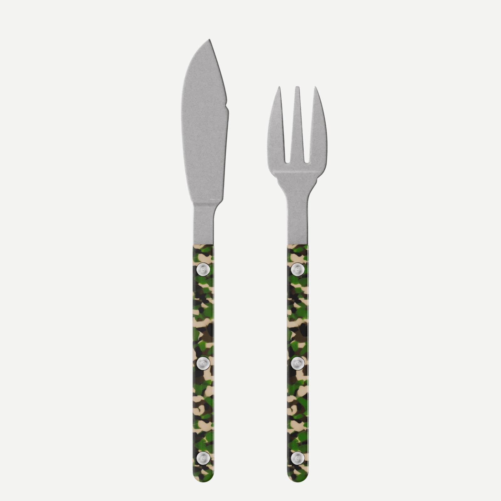 Ensemble Bistrot Vintage Camouflage, Camouflage - Poisson