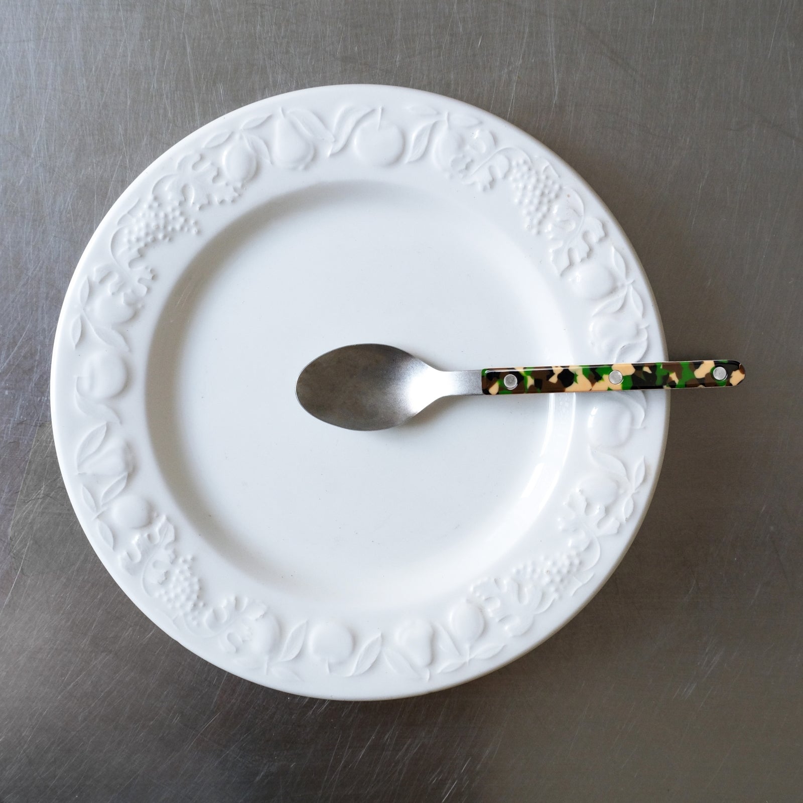 Bistrot Vintage Camouflage, Green - 20 pieces cutlery set