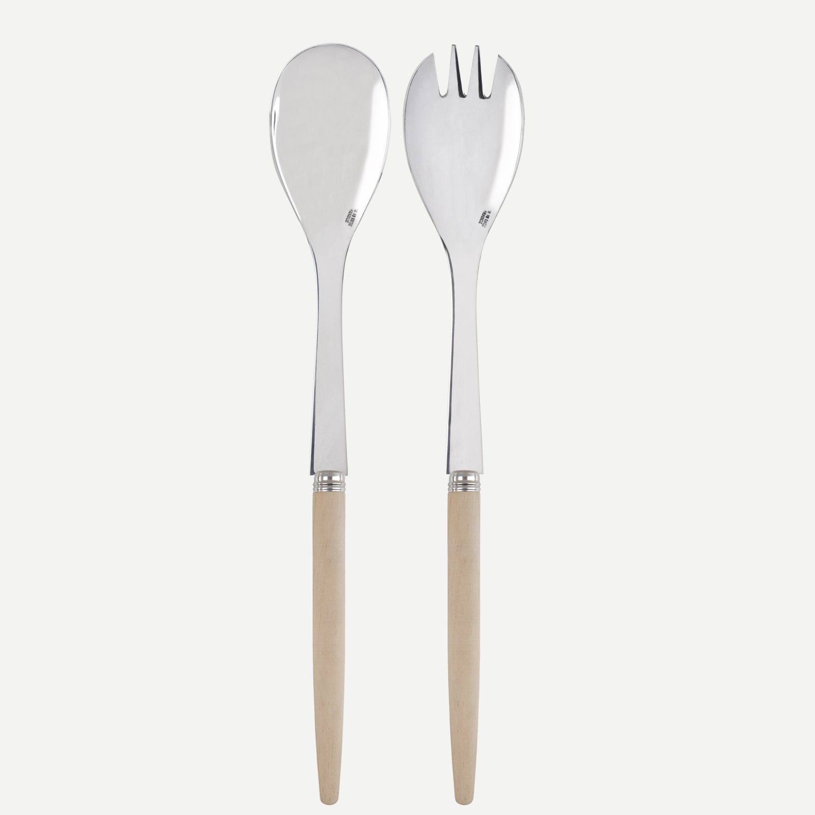 Jonc, Light wood - Salad cutlery set