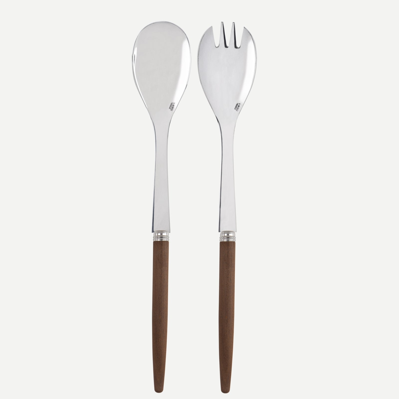 Jonc, Dark wood - Salad cutlery set
