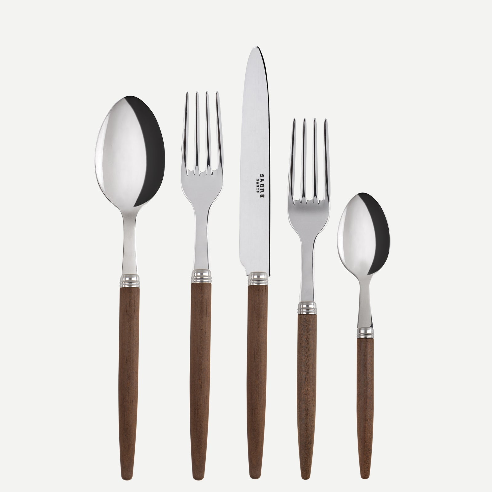 Jonc, Dark wood - 20 pieces cutlery set