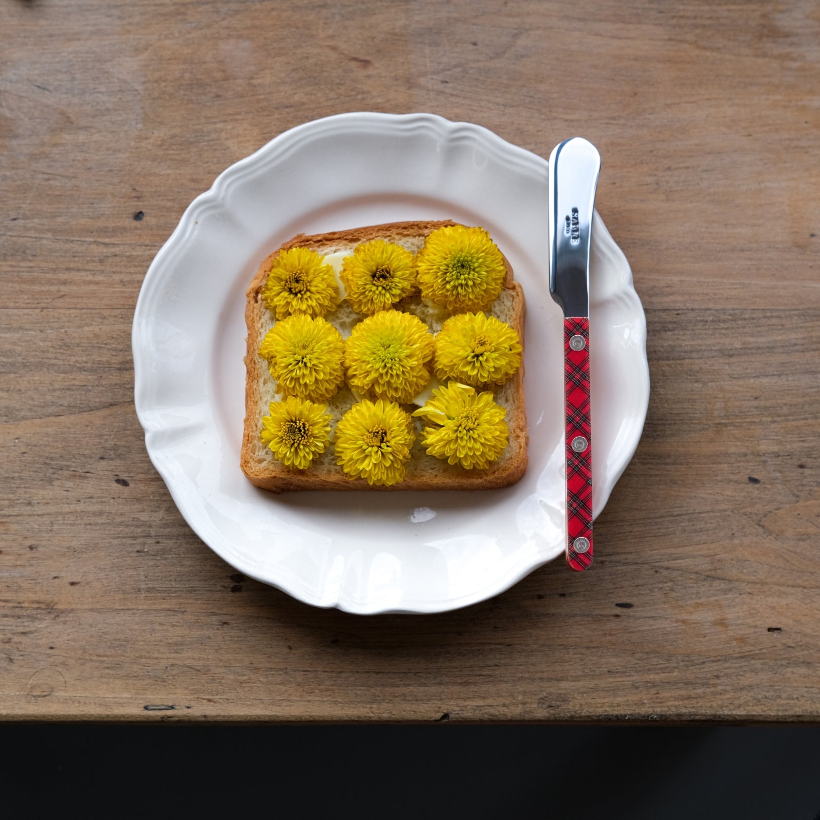 Tartan Bistrot, Rouge - Tartine à beurre