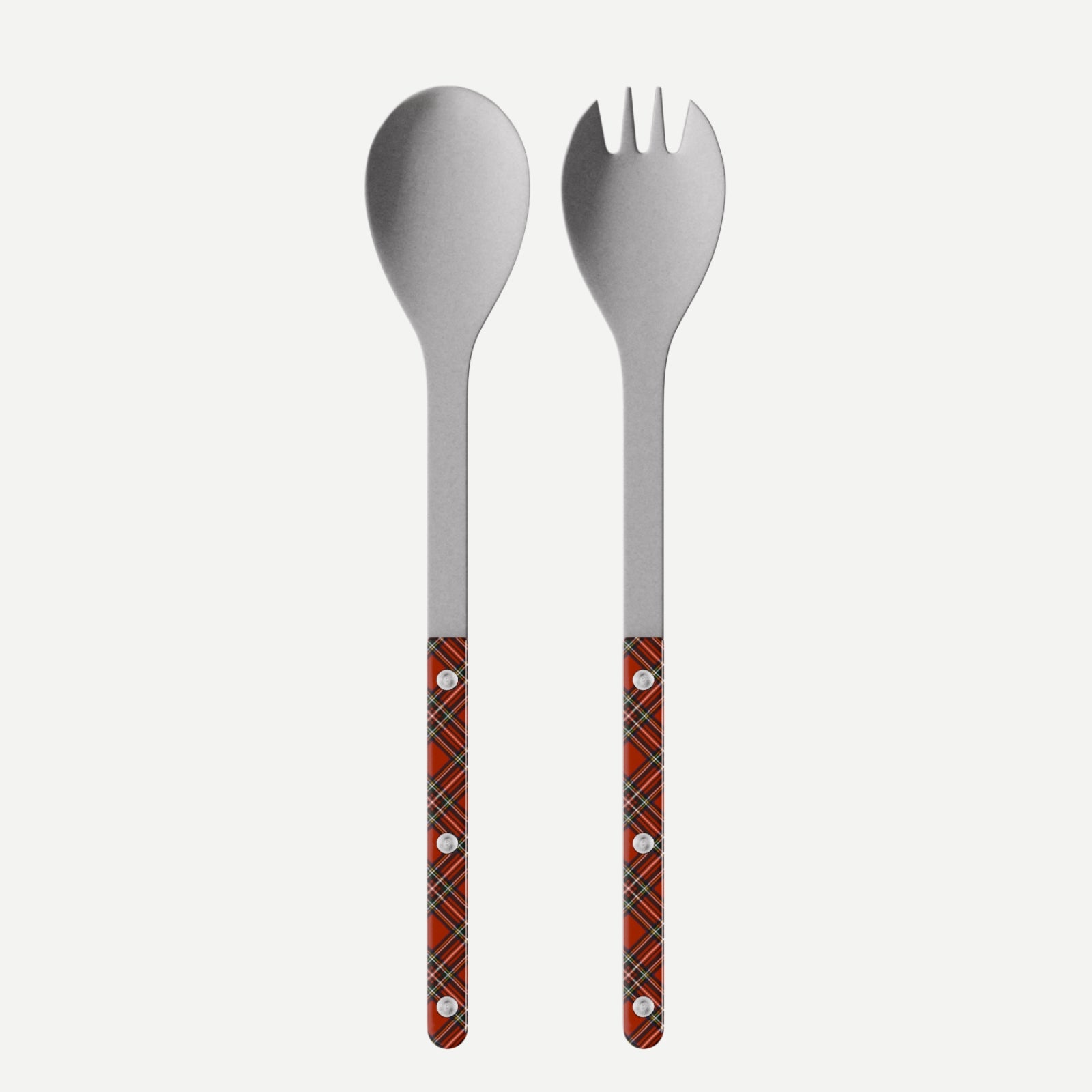 Bistrot Vintage Tartan, Red - Salad cutlery set
