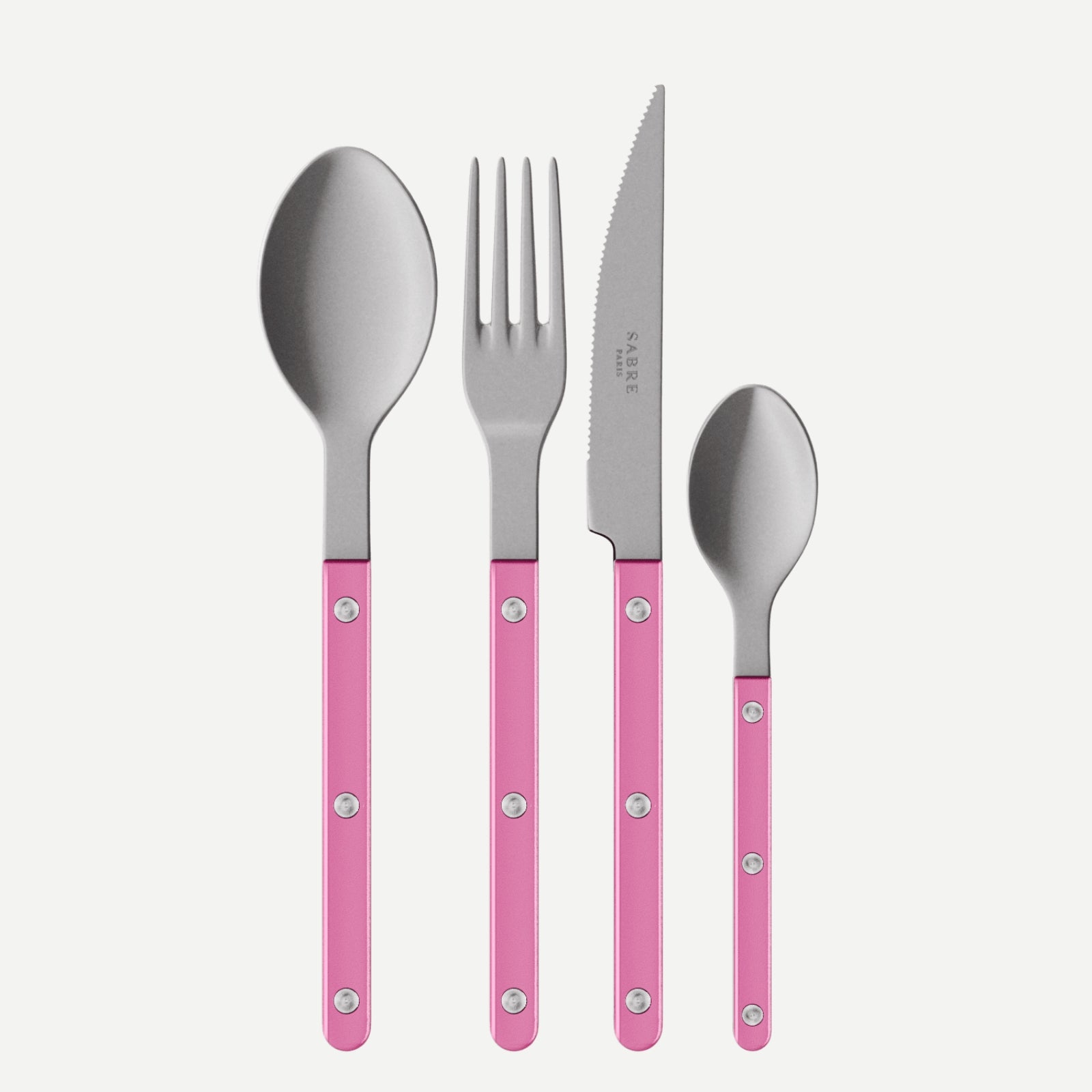 Bistrot Vintage Pearly, Pink - 24 pieces cutlery set