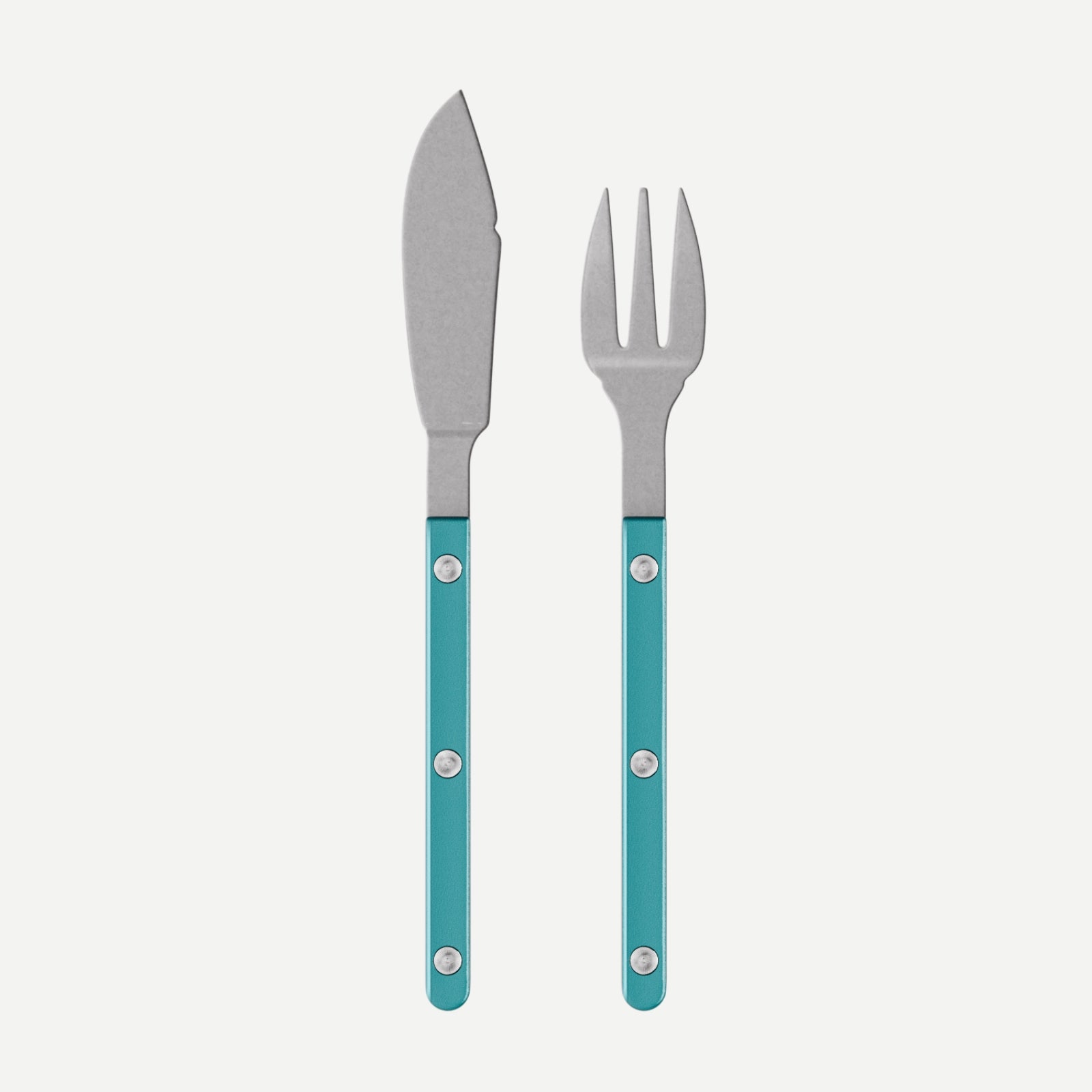 Bistrot Vintage Pearly, Turquoise - Fish set